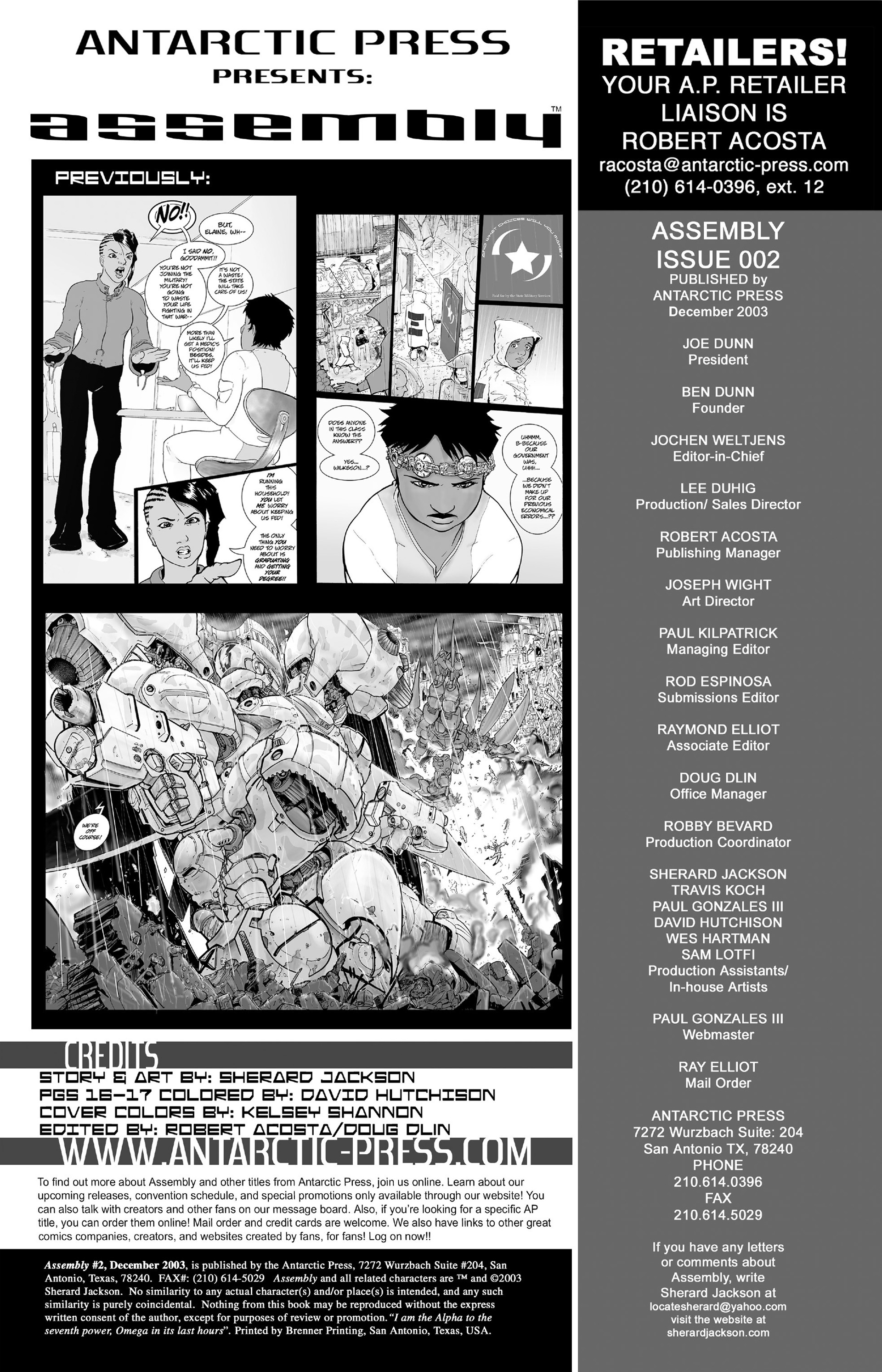 Read online Assembly comic -  Issue #2 - 2