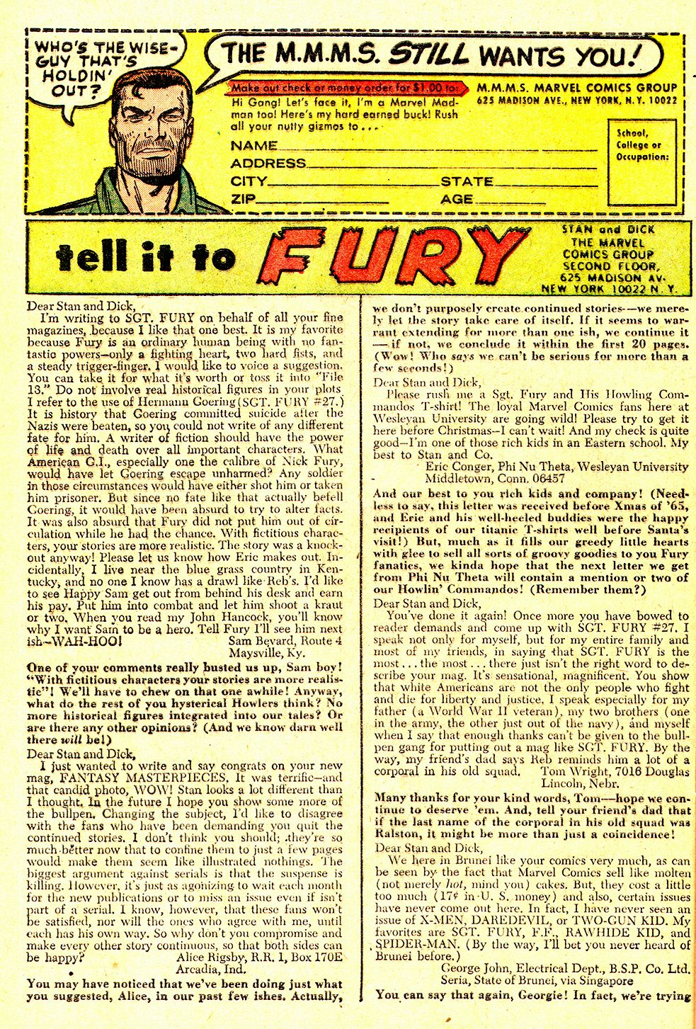 Read online Sgt. Fury comic -  Issue #31 - 32
