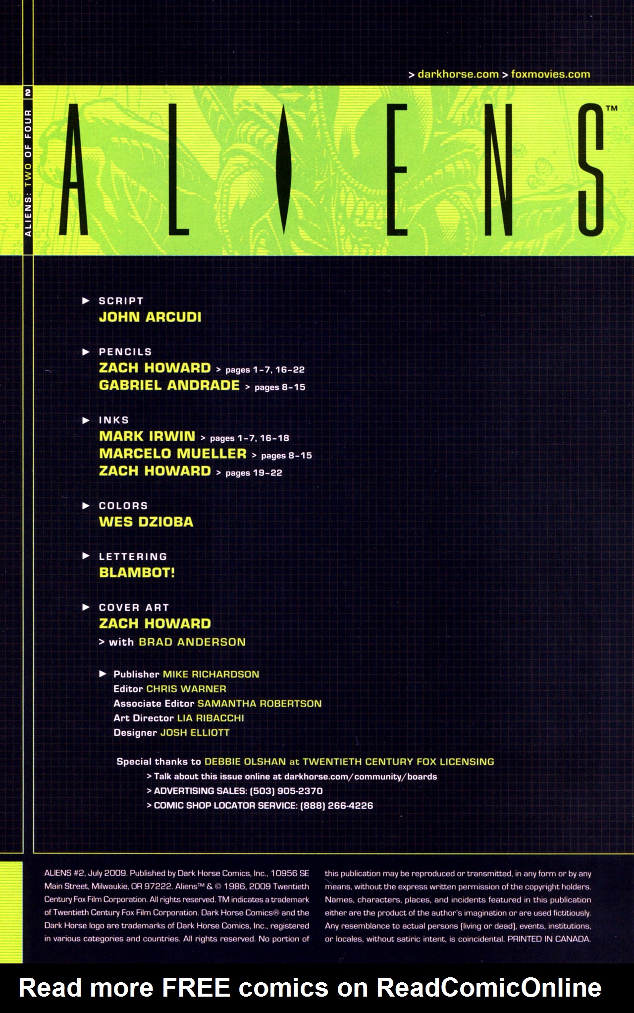 Read online Aliens (2009) comic -  Issue #2 - 2