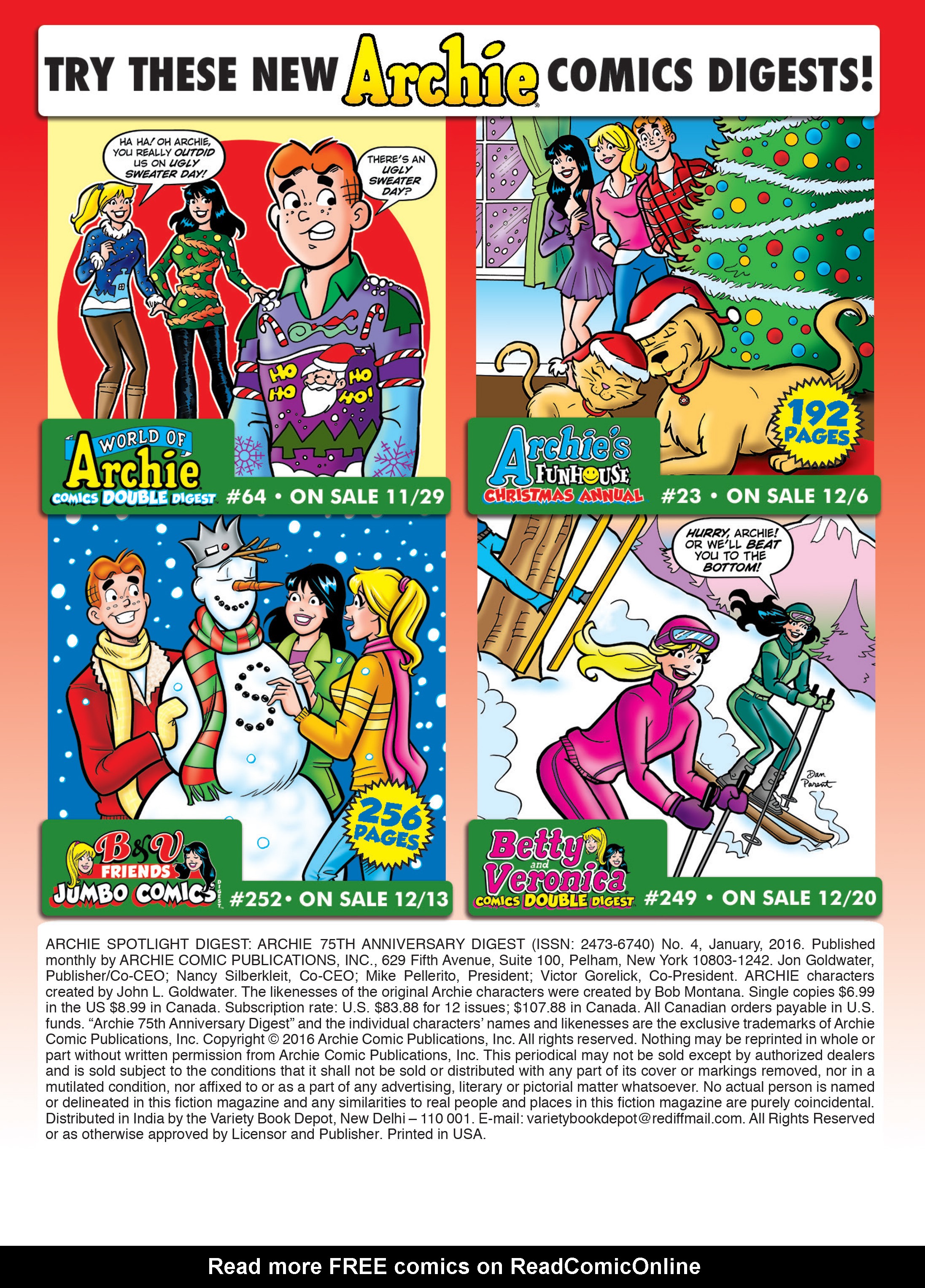 Read online Archie 75th Anniversary Digest comic -  Issue #4 - 217