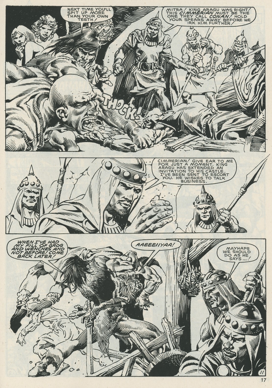 Read online The Savage Sword Of Conan comic -  Issue #121 - 17