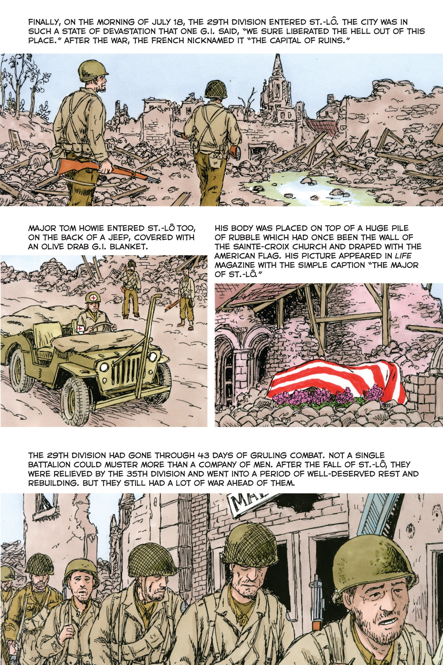 Read online Normandy: A Graphic History of D-Day, the Allied Invasion of Hitler's Fortress Europe comic -  Issue # TPB - 64