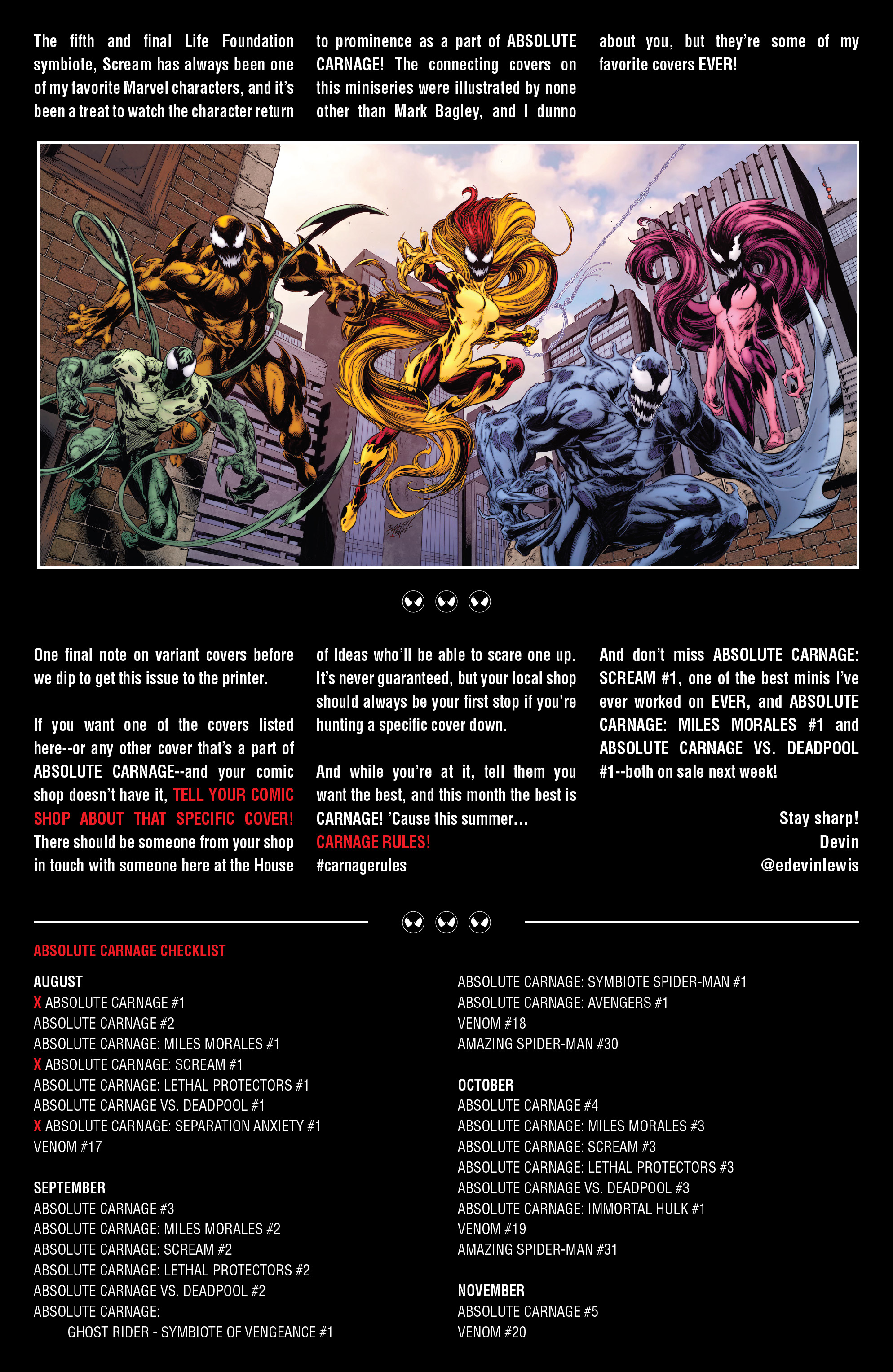 Read online Absolute Carnage: Scream comic -  Issue #1 - 23