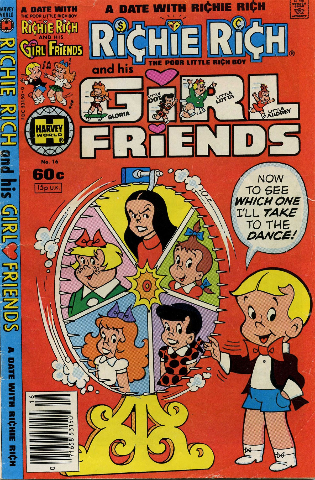 Read online Richie Rich & His Girl Friends comic -  Issue #16 - 1