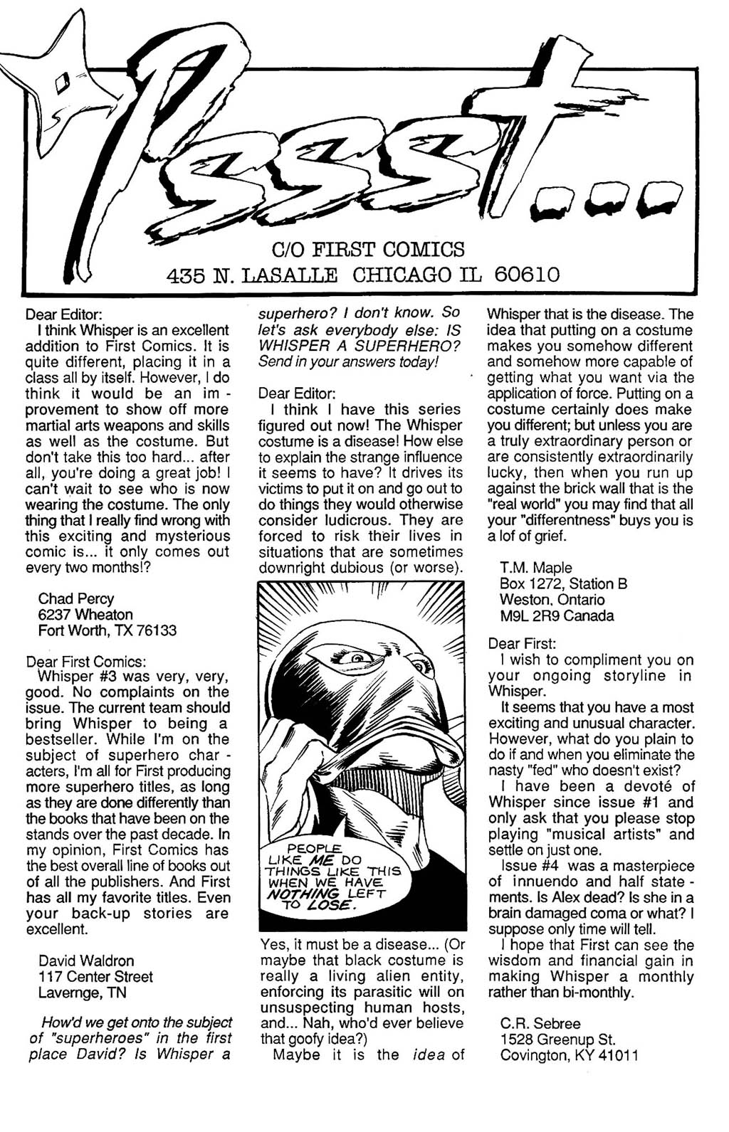 Read online Whisper (1986) comic -  Issue #6 - 30