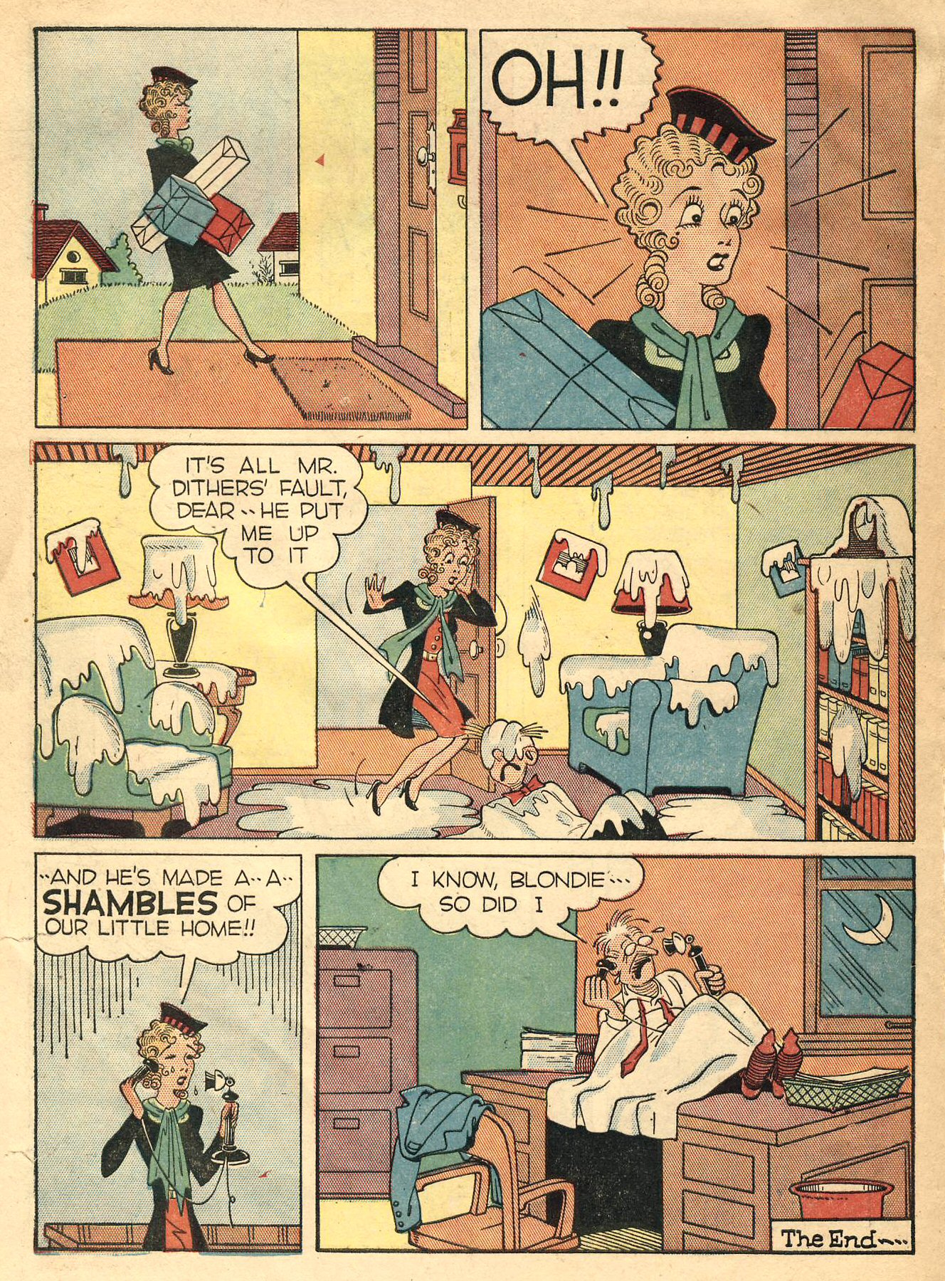 Read online Blondie Comics (1947) comic -  Issue #1 - 34