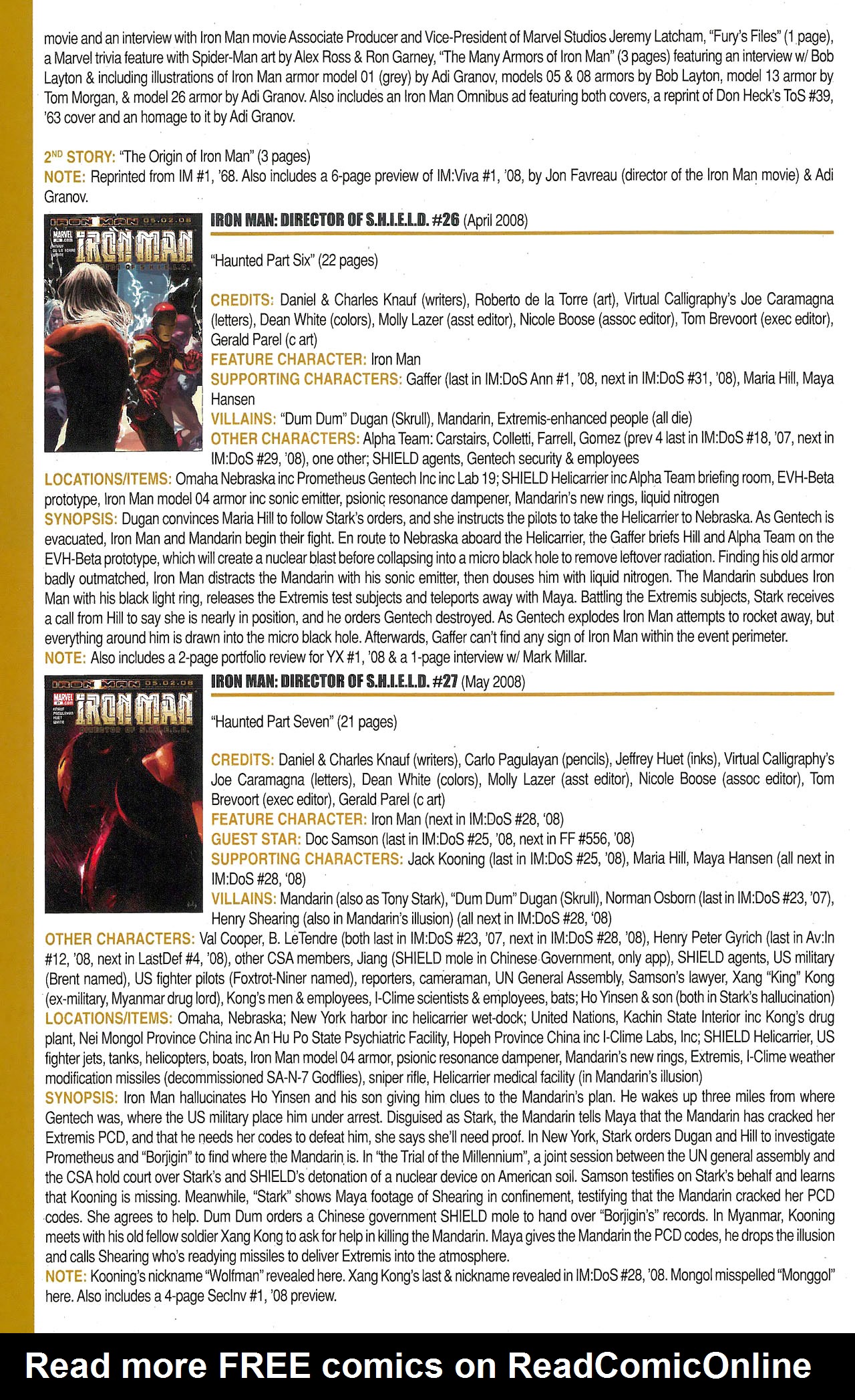 Read online Official Index to the Marvel Universe comic -  Issue #12 - 46