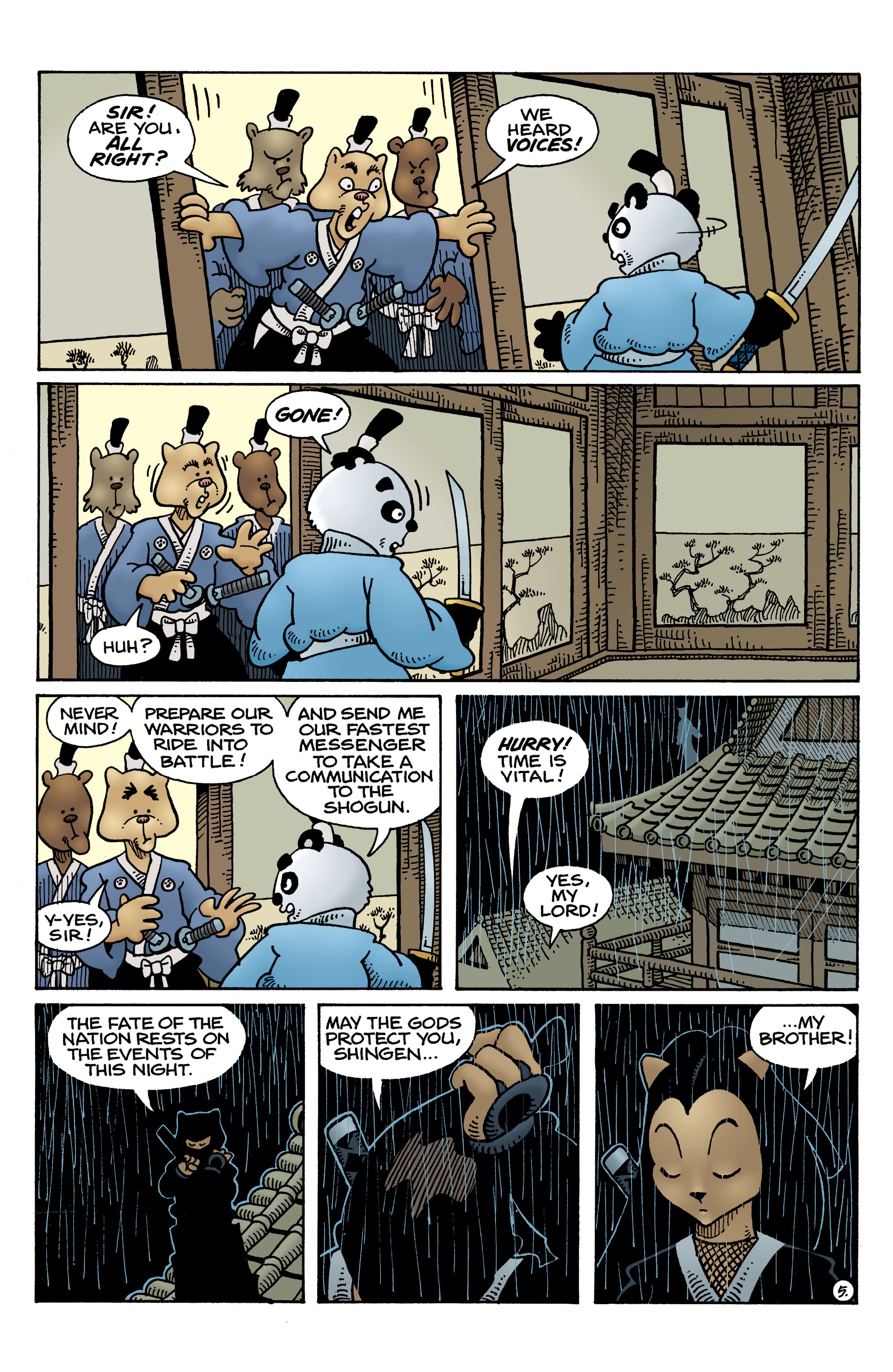 Read online Usagi Yojimbo: The Dragon Bellow Conspiracy comic -  Issue #5 - 7