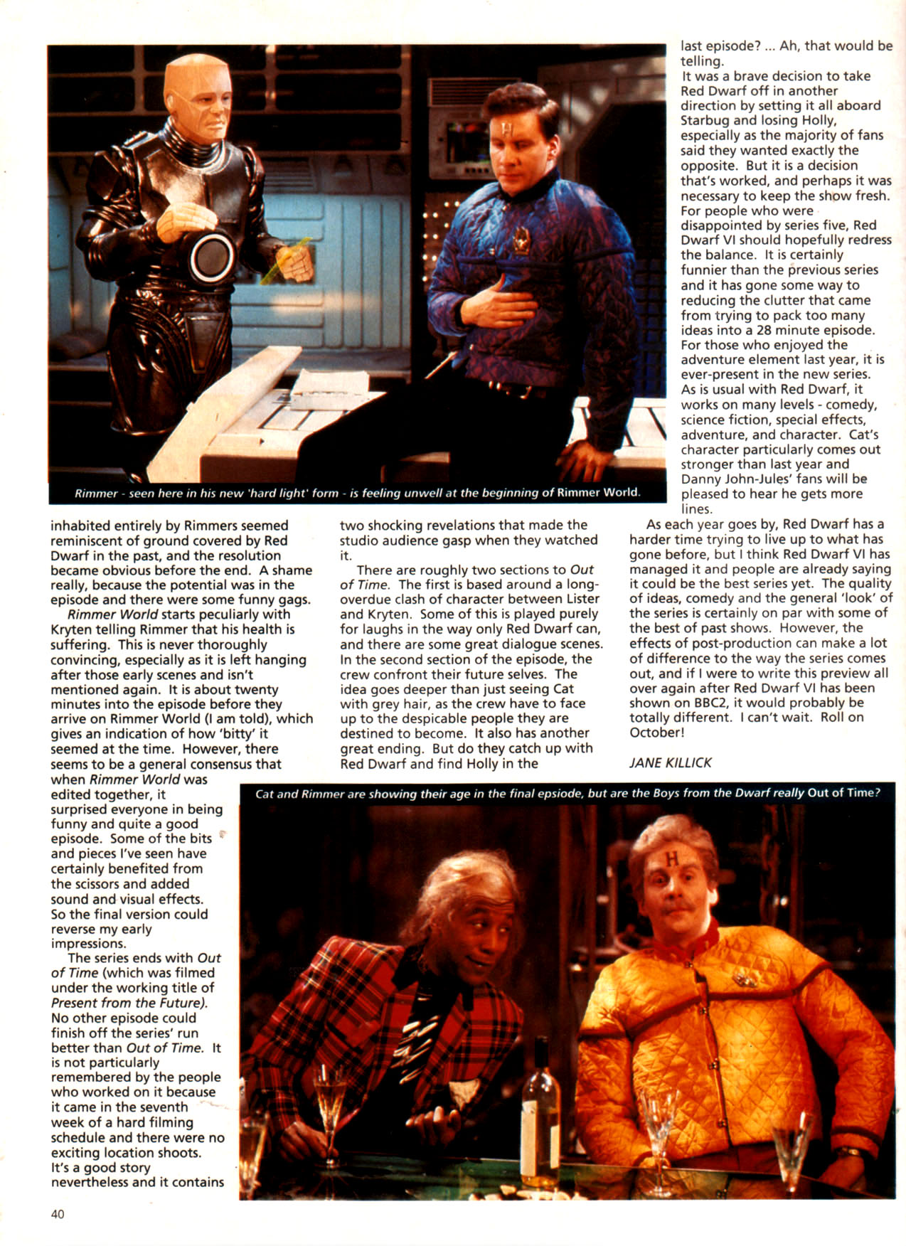 Read online Red Dwarf Smegazine (1993) comic -  Issue #5 - 40