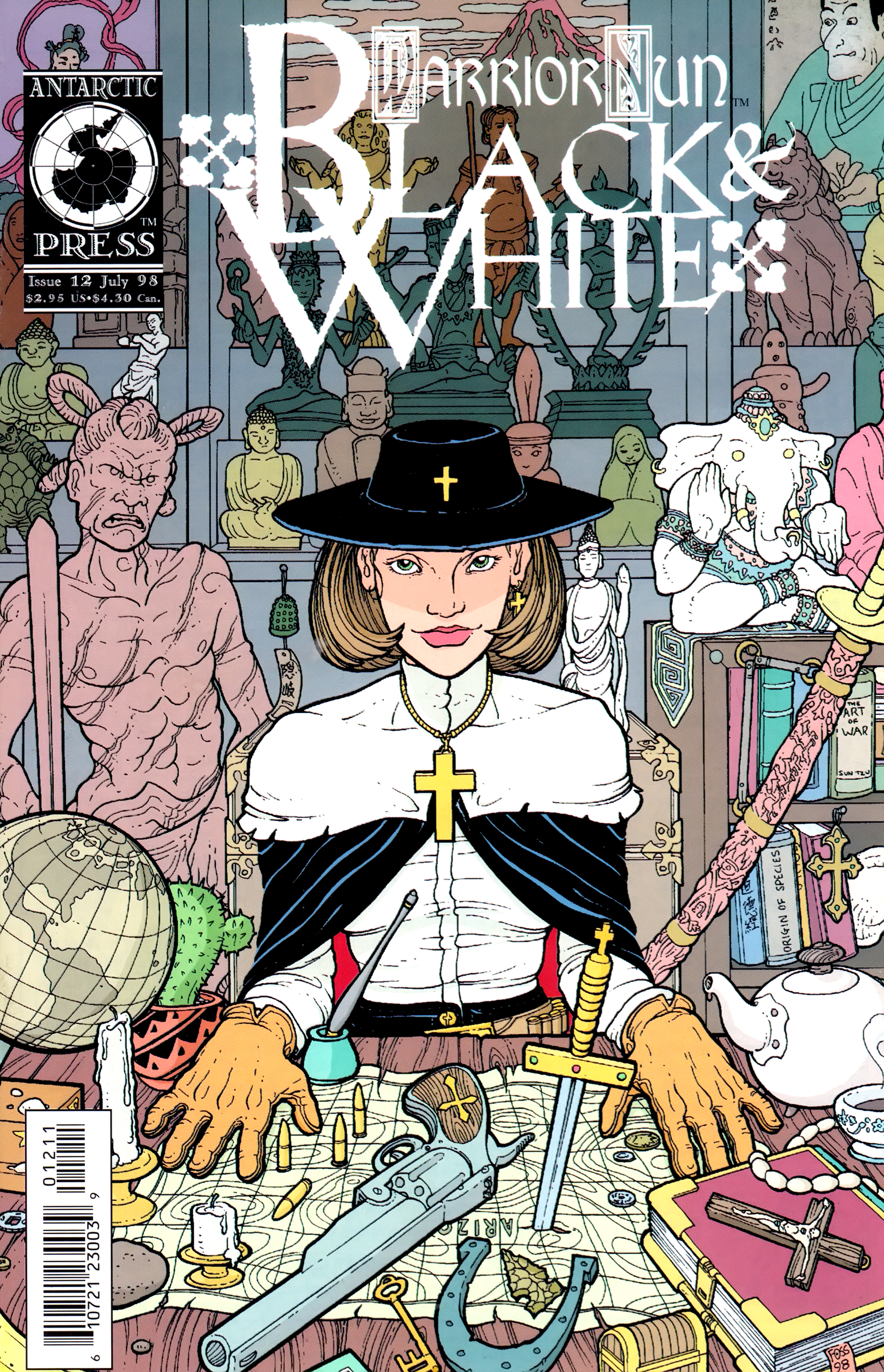 Read online Warrior Nun: Black & White comic -  Issue #12 - 1