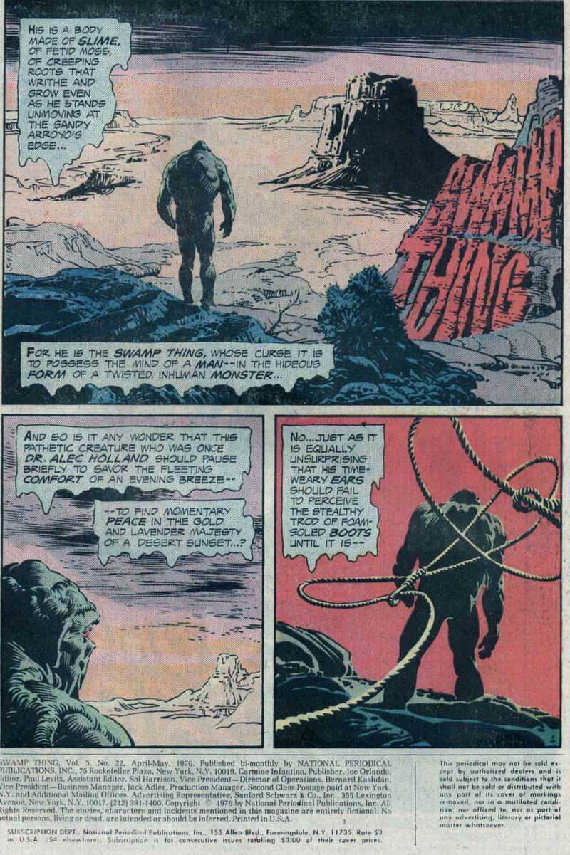 Read online Swamp Thing (1972) comic -  Issue #22 - 2