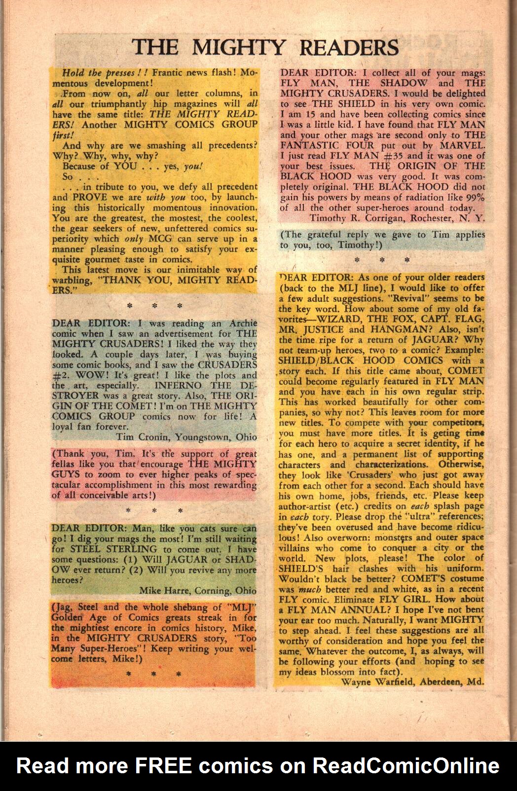 Read online Fly Man comic -  Issue #37 - 22