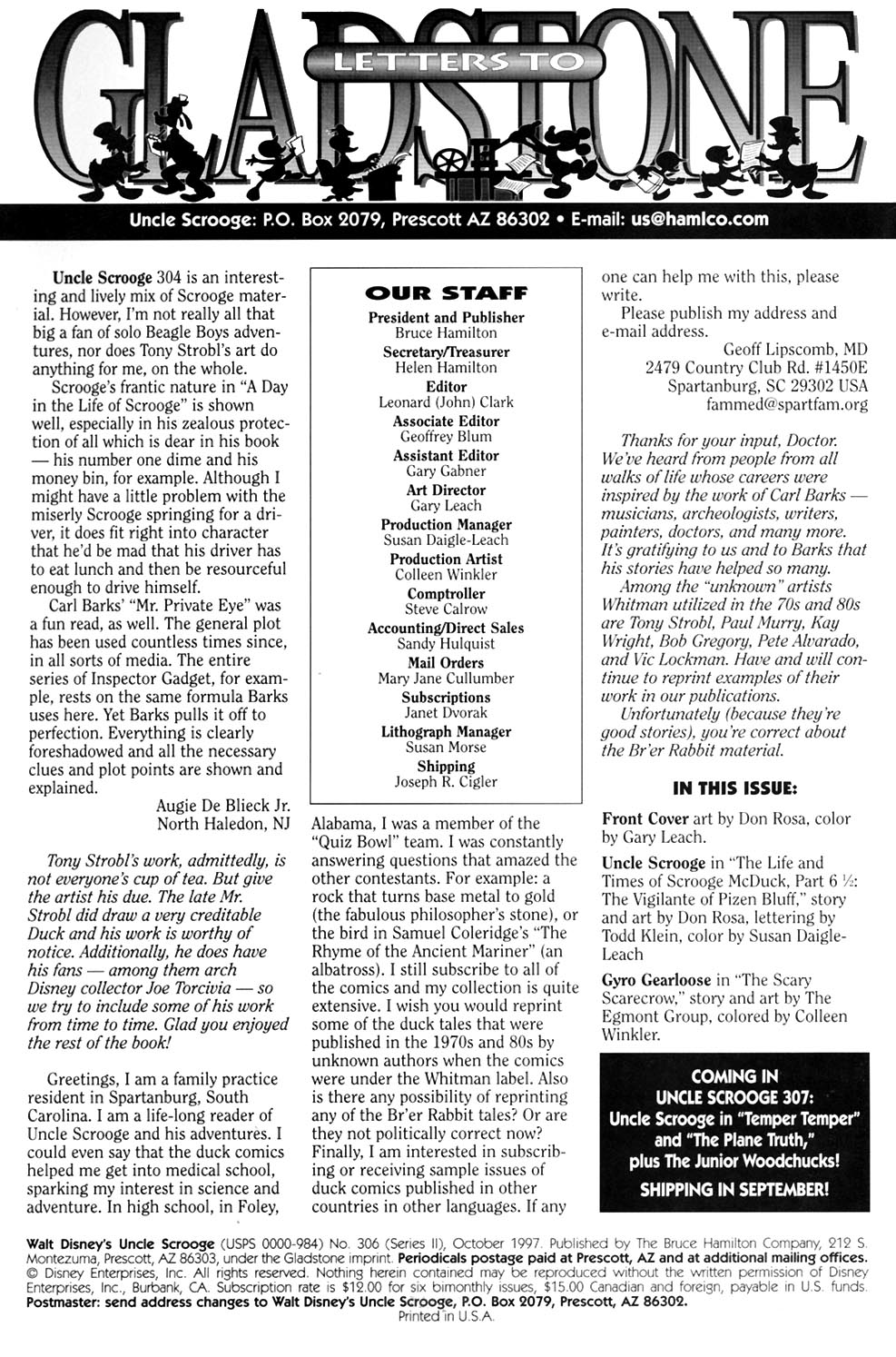 Read online Uncle Scrooge (1953) comic -  Issue #306 - 2