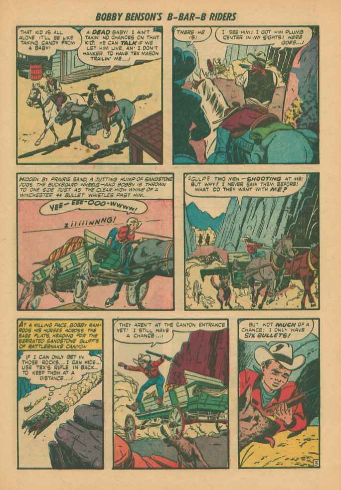 Read online Bobby Benson's B-Bar-B Riders comic -  Issue #2 - 21