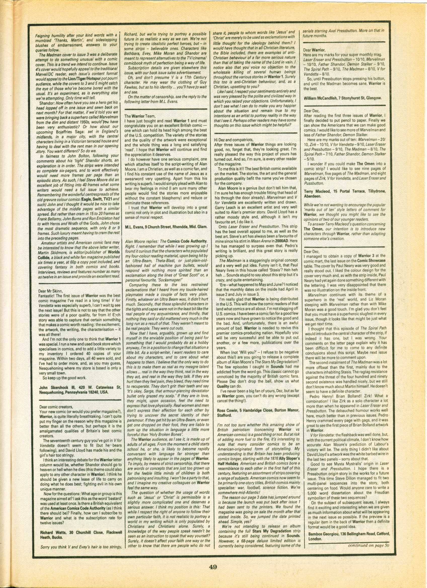 Read online Warrior comic -  Issue #6 - 49