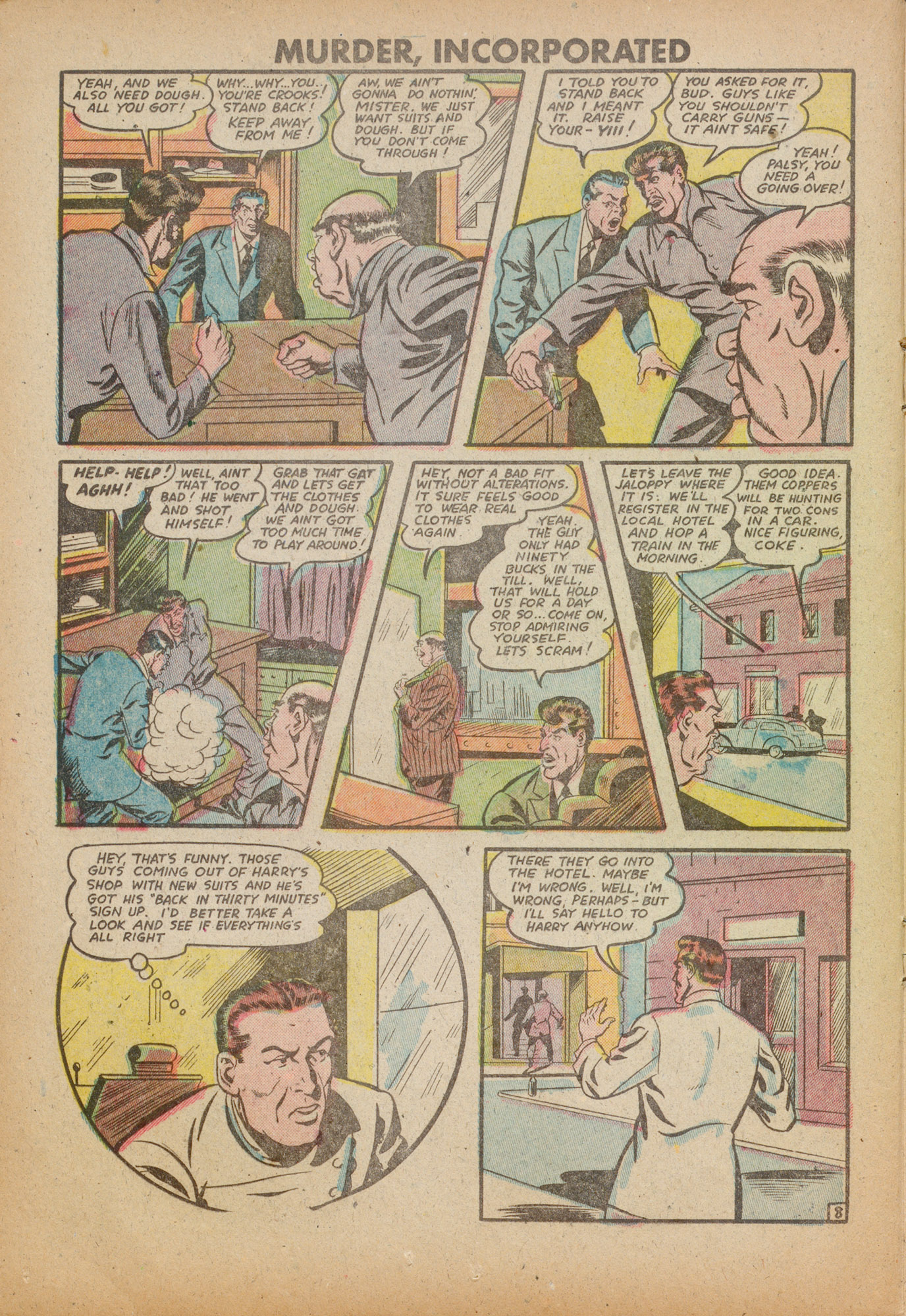 Read online Murder Incorporated (1948) comic -  Issue #9 - 16