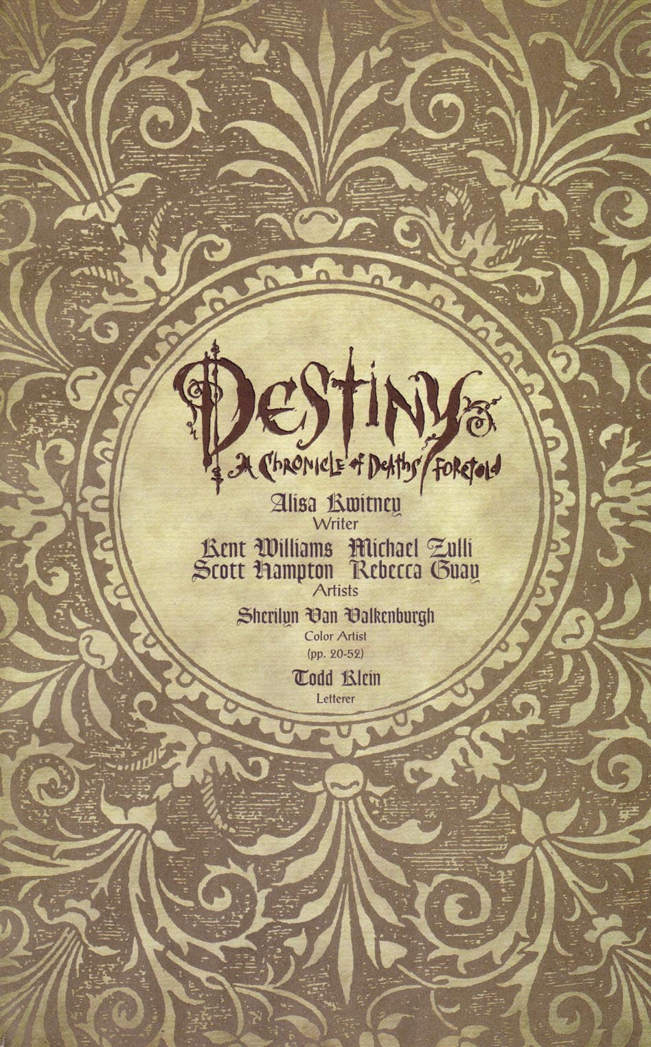 Read online Destiny: A Chronicle of Deaths Foretold comic -  Issue #1 - 4