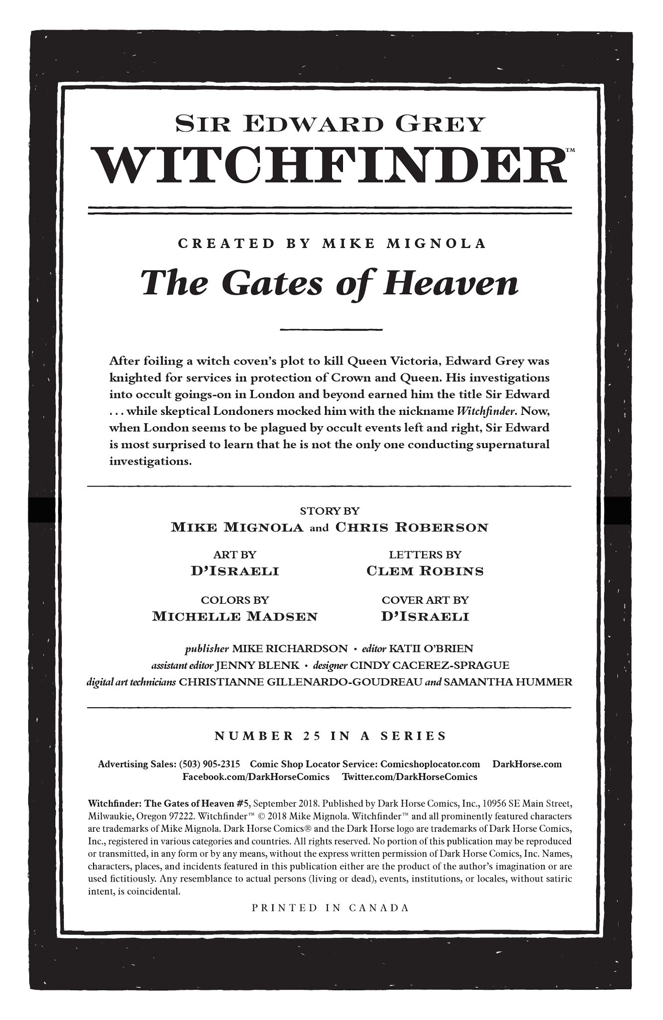 Read online Witchfinder: The Gates of Heaven comic -  Issue #5 - 2