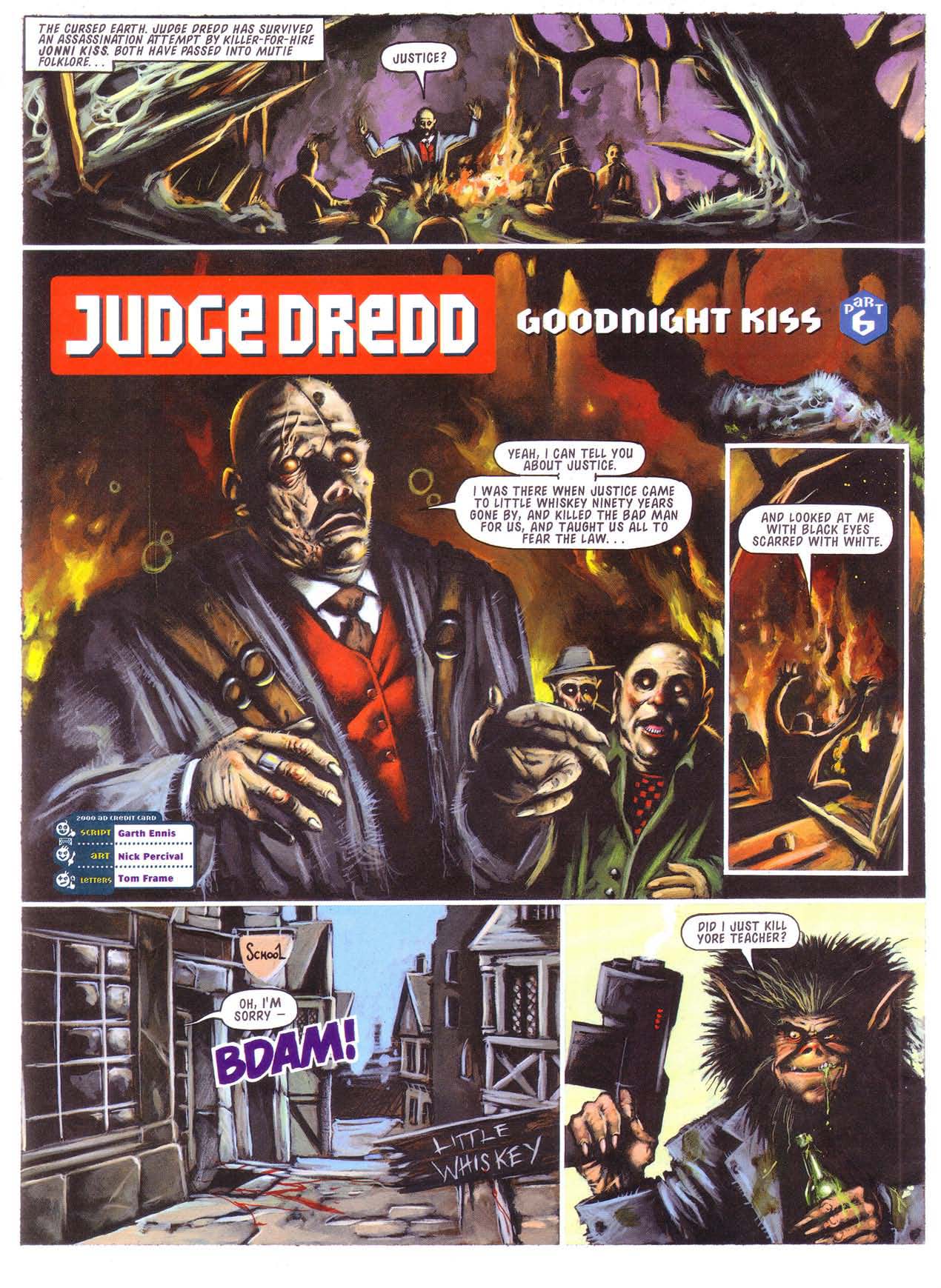 Read online Judge Dredd: Goodnight Kiss comic -  Issue # TPB - 69