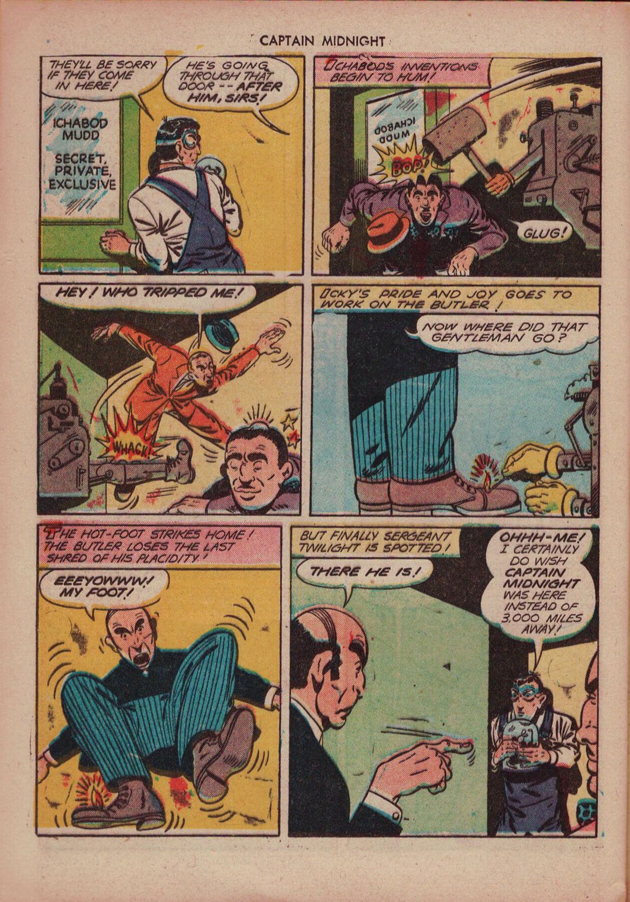 Read online Captain Midnight (1942) comic -  Issue #16 - 36