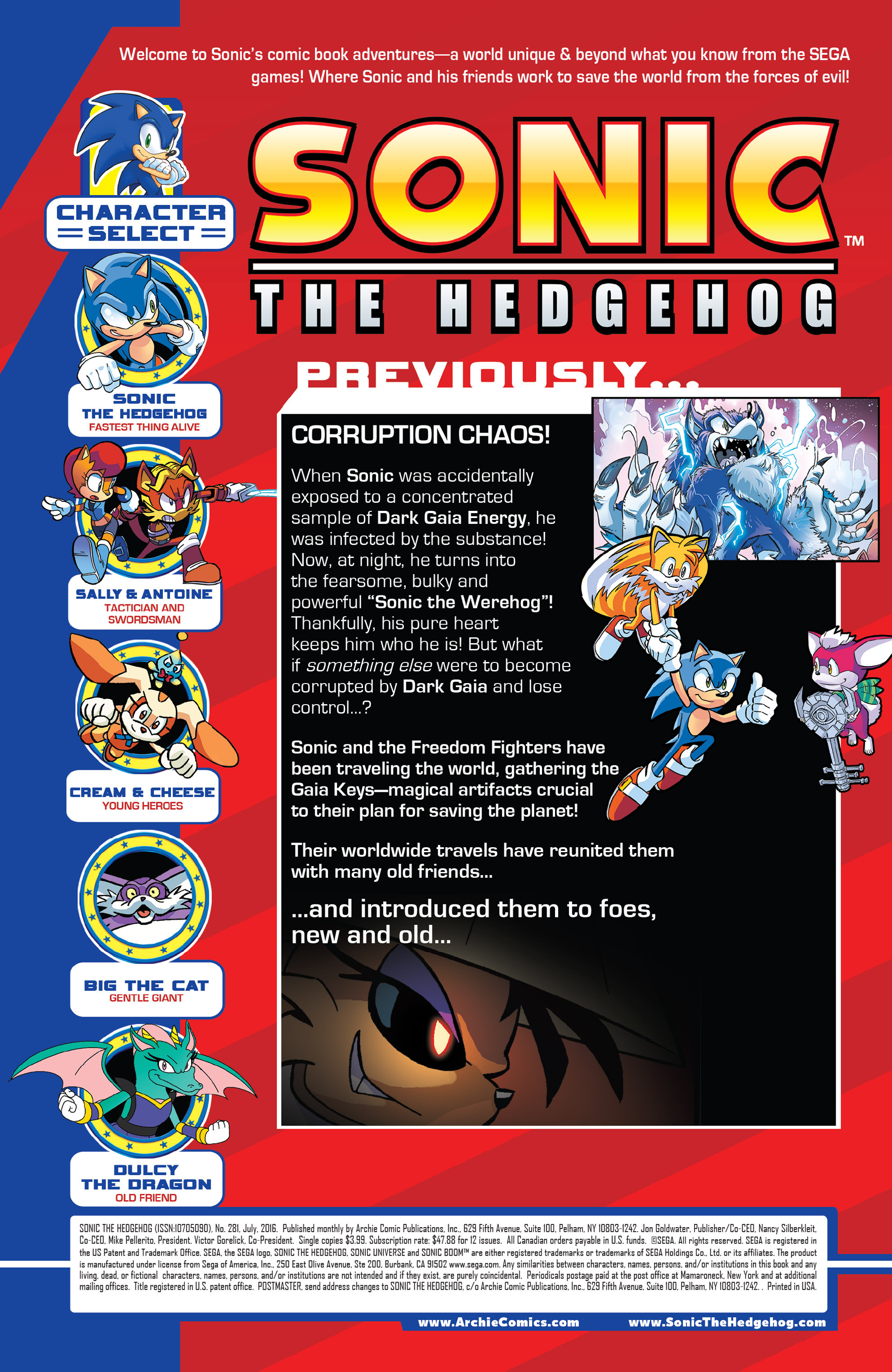 Read online Sonic The Hedgehog comic -  Issue #281 - 2