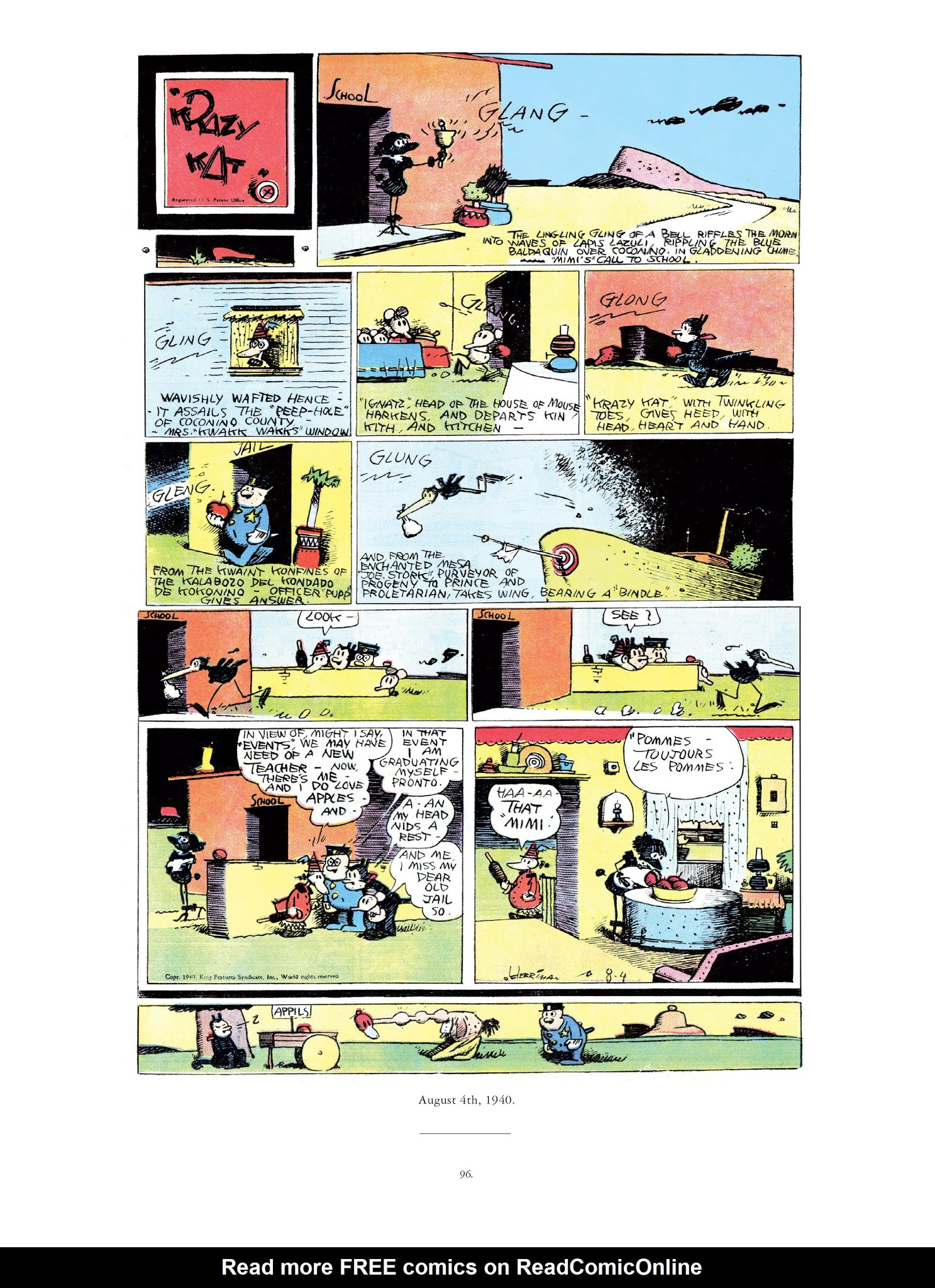 Read online Krazy & Ignatz comic -  Issue # TPB 11 - 96