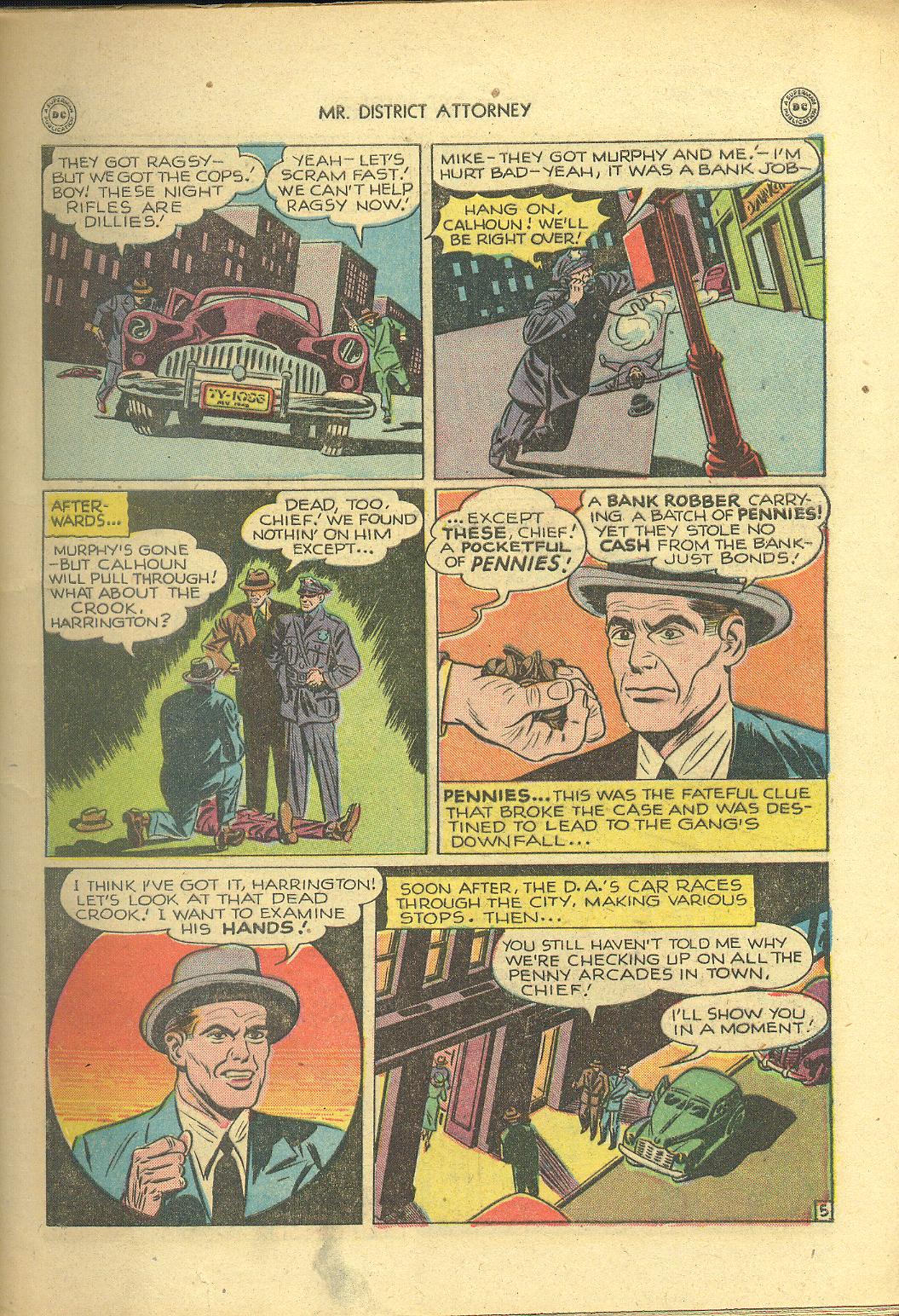 Read online Mr. District Attorney comic -  Issue #4 - 7