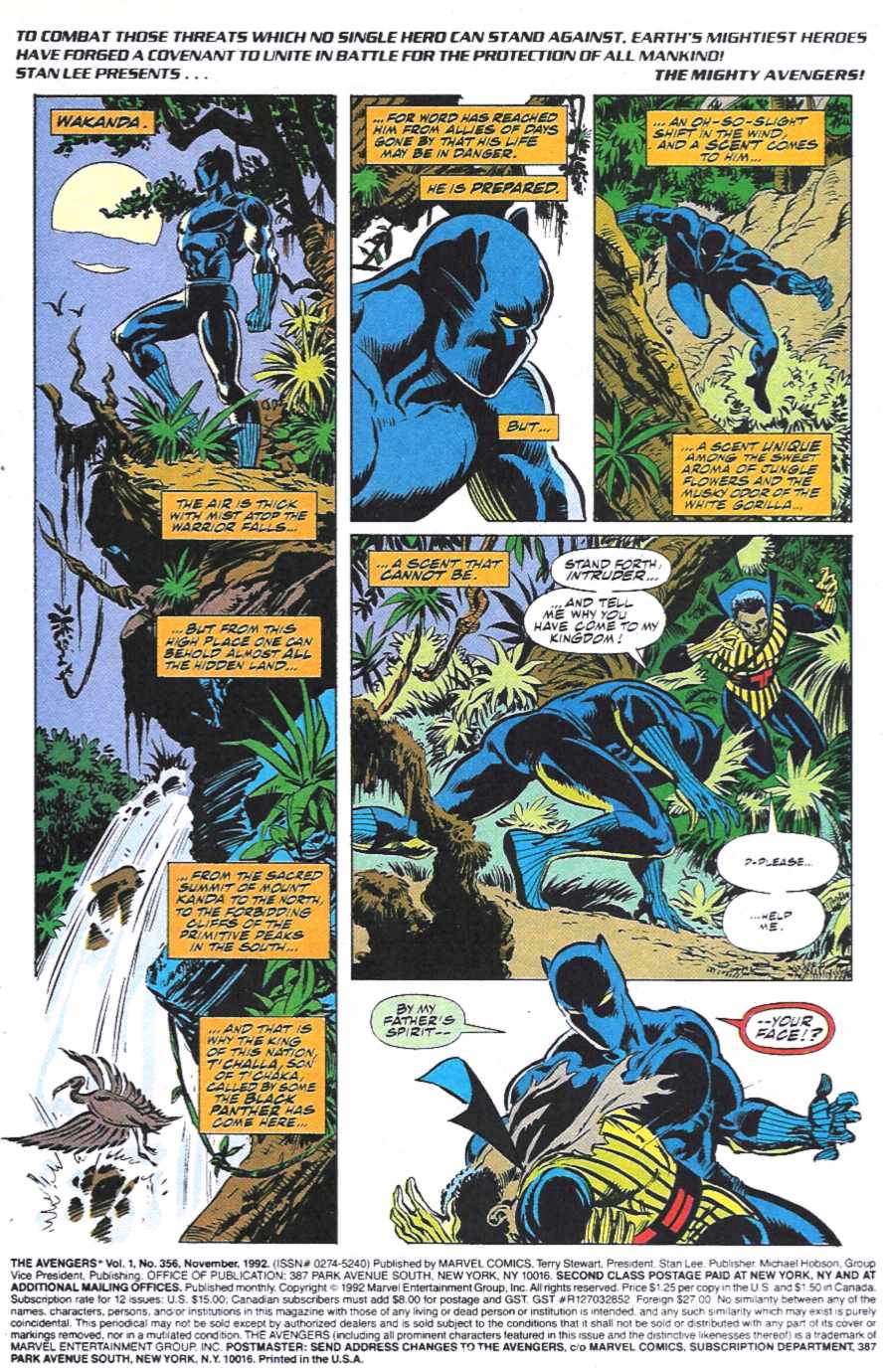 Read online The Avengers (1963) comic -  Issue #356 - 2