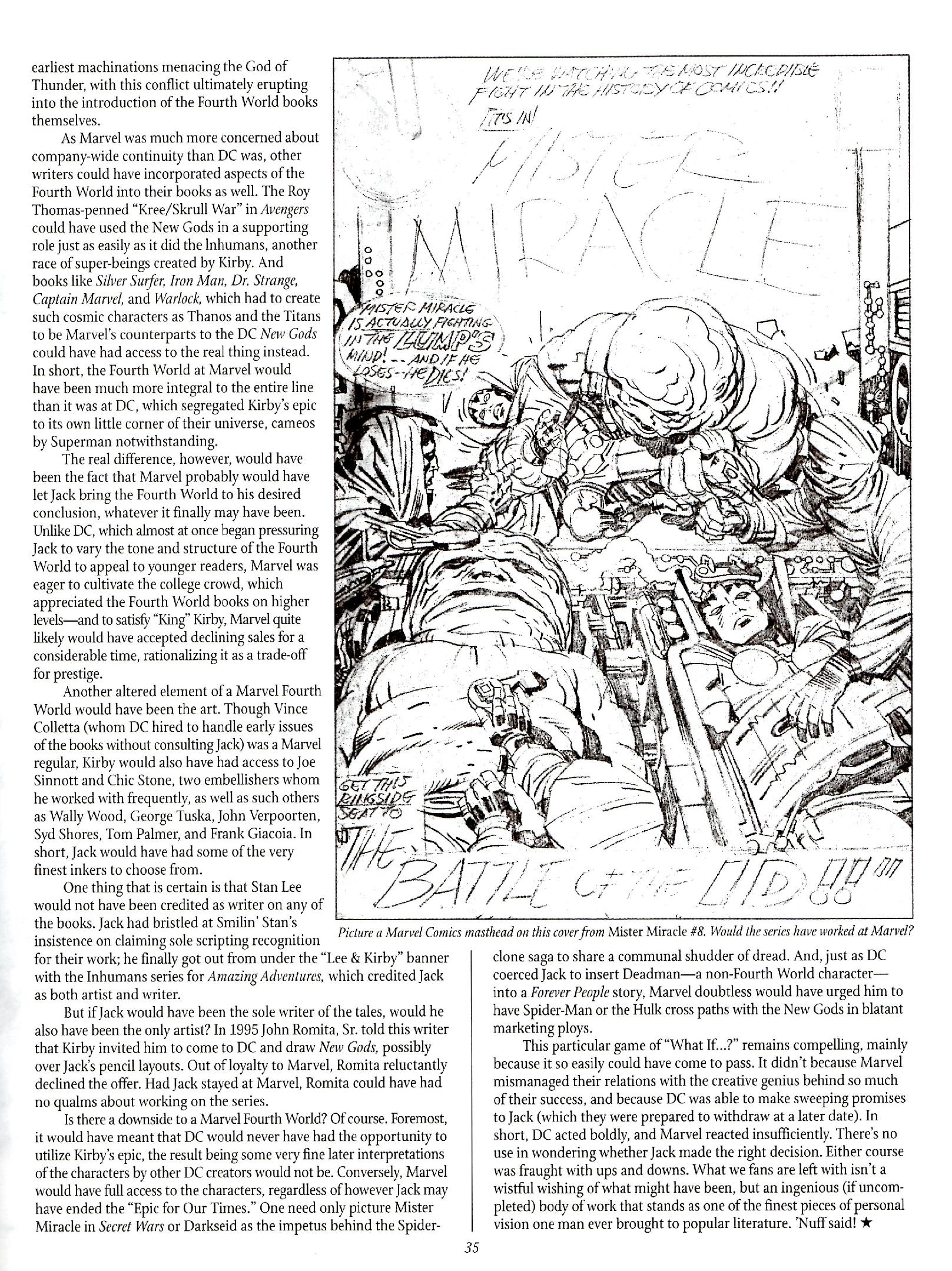 Read online The Jack Kirby Collector comic -  Issue #26 - 35