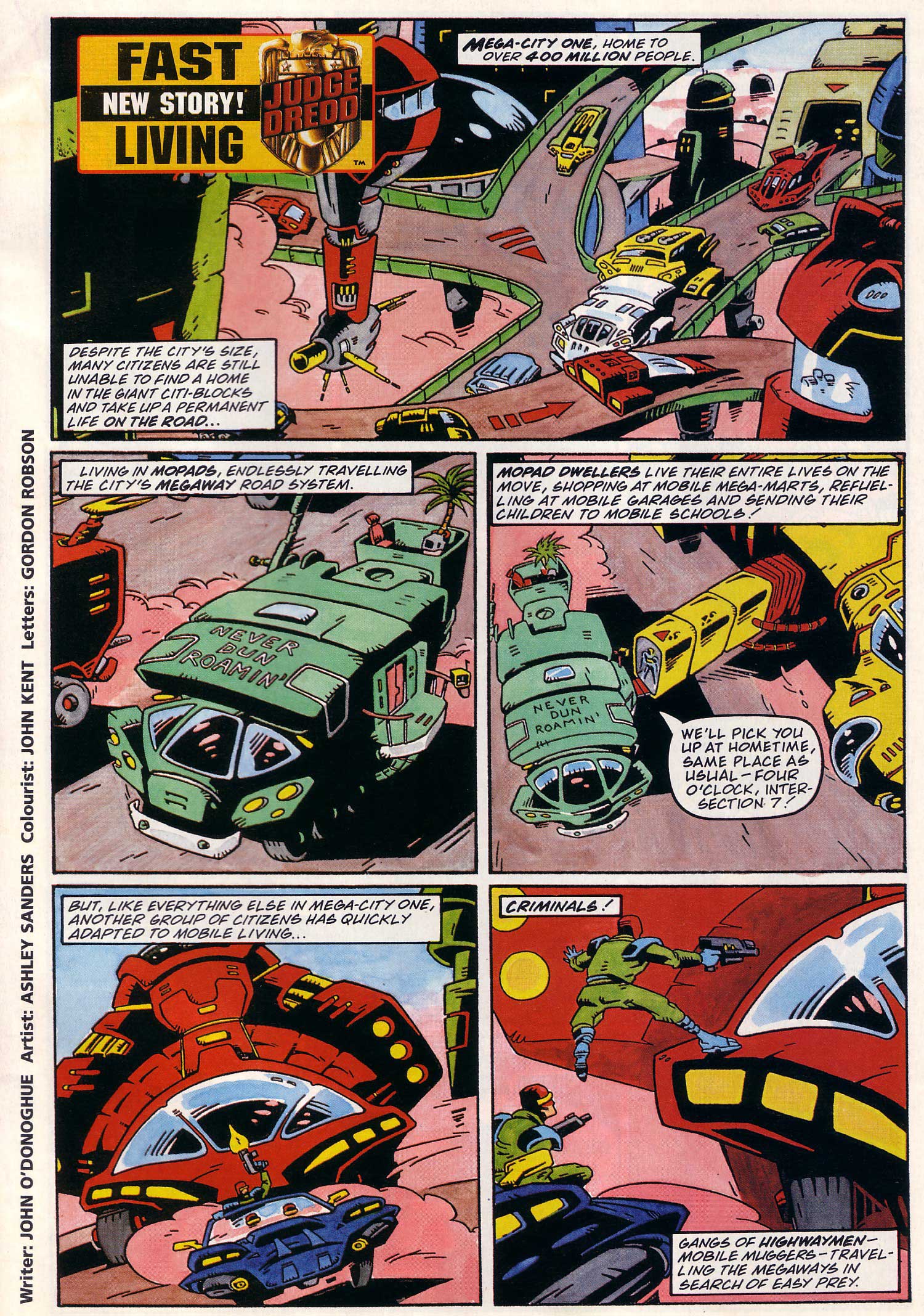 Read online Judge Dredd Lawman of the Future comic -  Issue #18 - 23