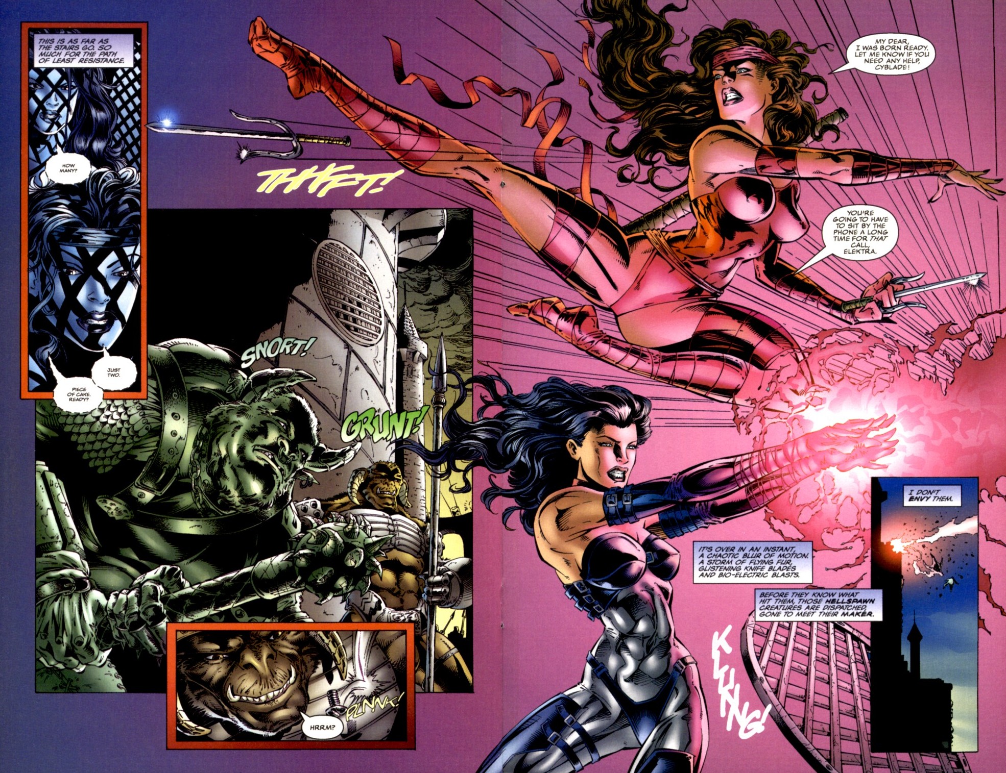 Read online Elektra/Cyblade comic -  Issue # Full - 17