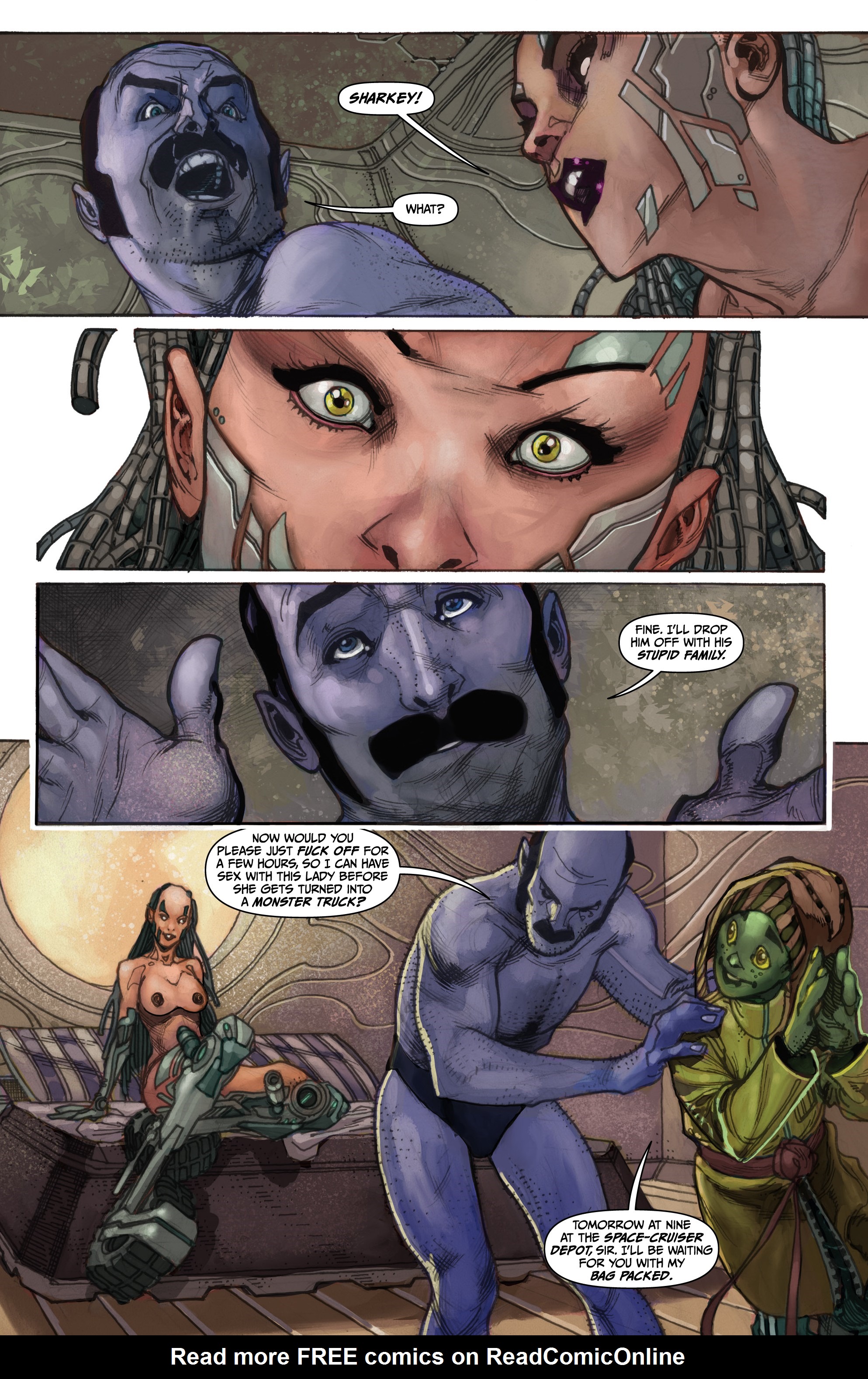 Read online Sharkey the Bounty Hunter comic -  Issue #1 - 14
