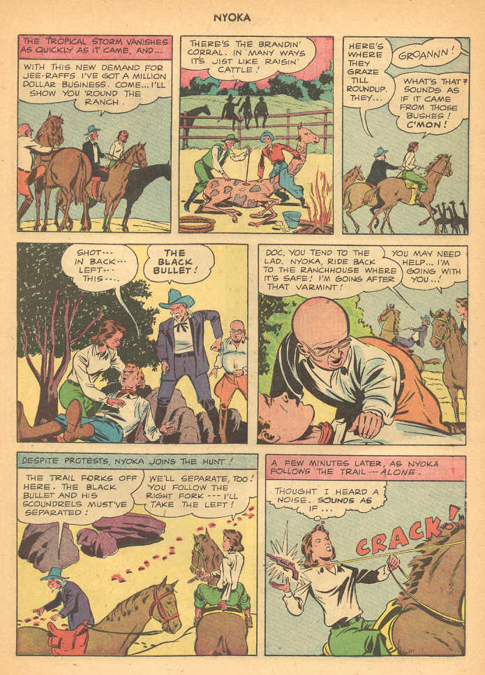 Read online Nyoka the Jungle Girl (1945) comic -  Issue #8 - 9