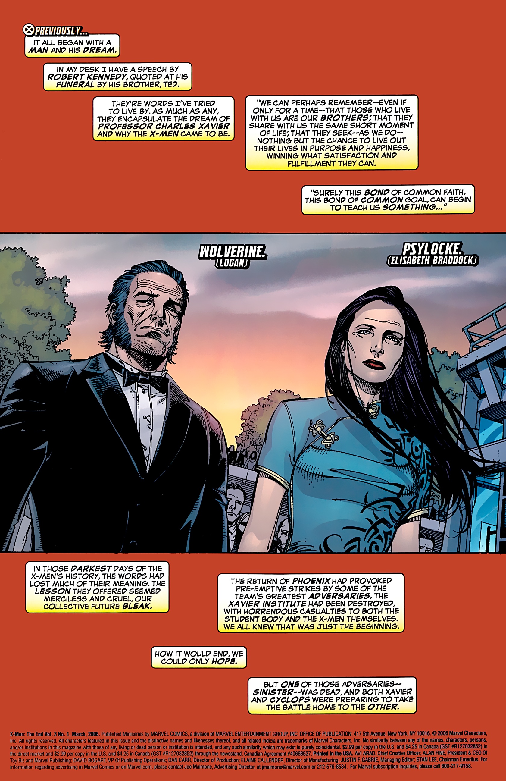 Read online X-Men: The End: Book 3: Men & X-Men comic -  Issue #1 - 2