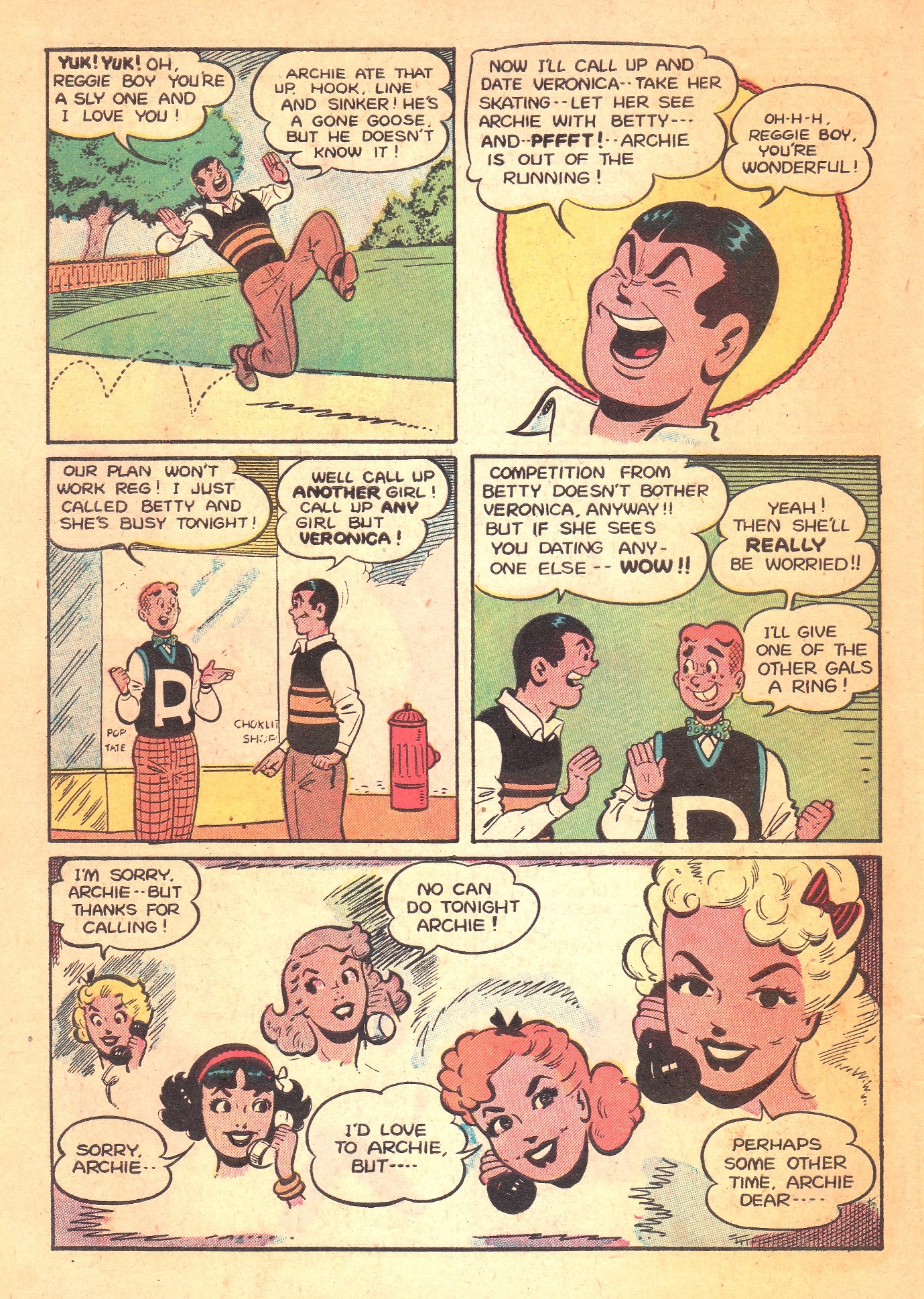 Read online Archie's Rival Reggie comic -  Issue #5 - 6