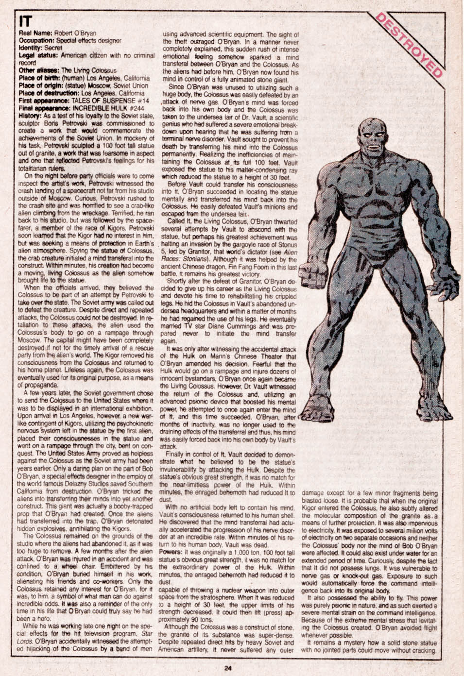 Read online The Official Handbook of the Marvel Universe comic -  Issue #13 - 25