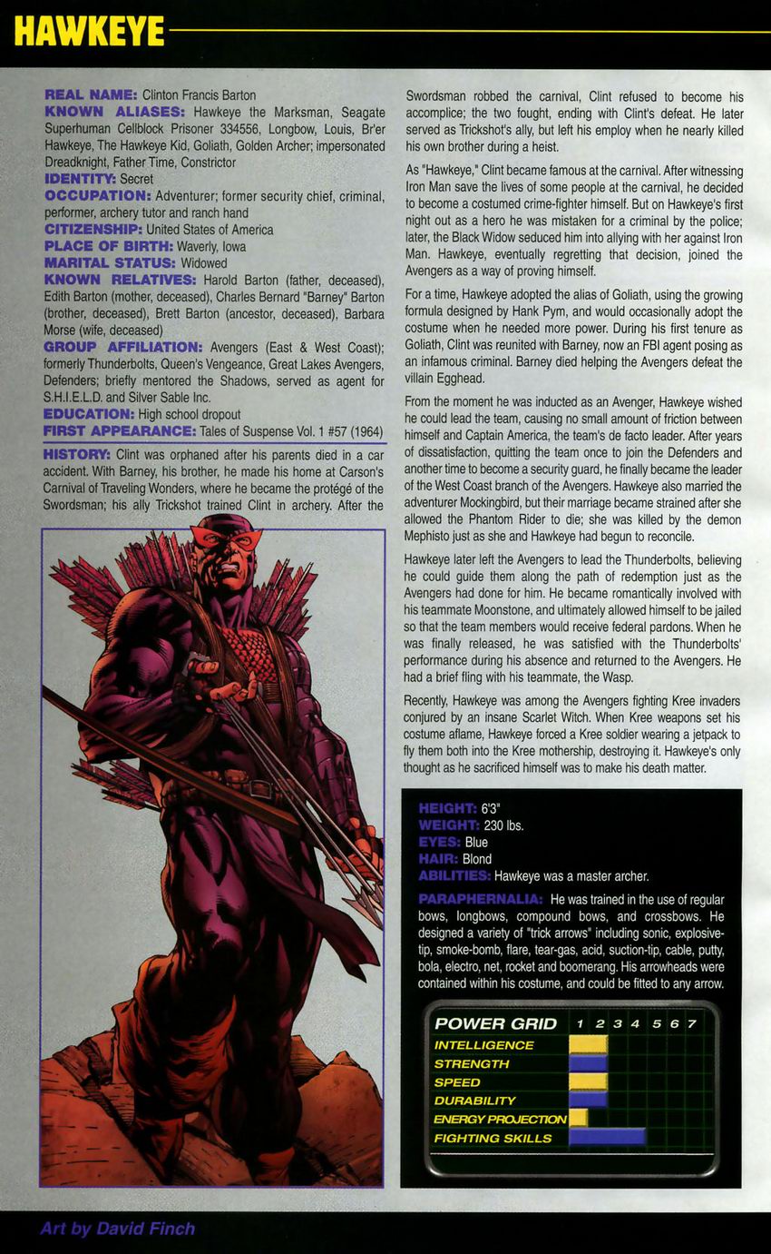 The Official Handbook of the Marvel Universe: Book of the Dead issue Full - Page 22