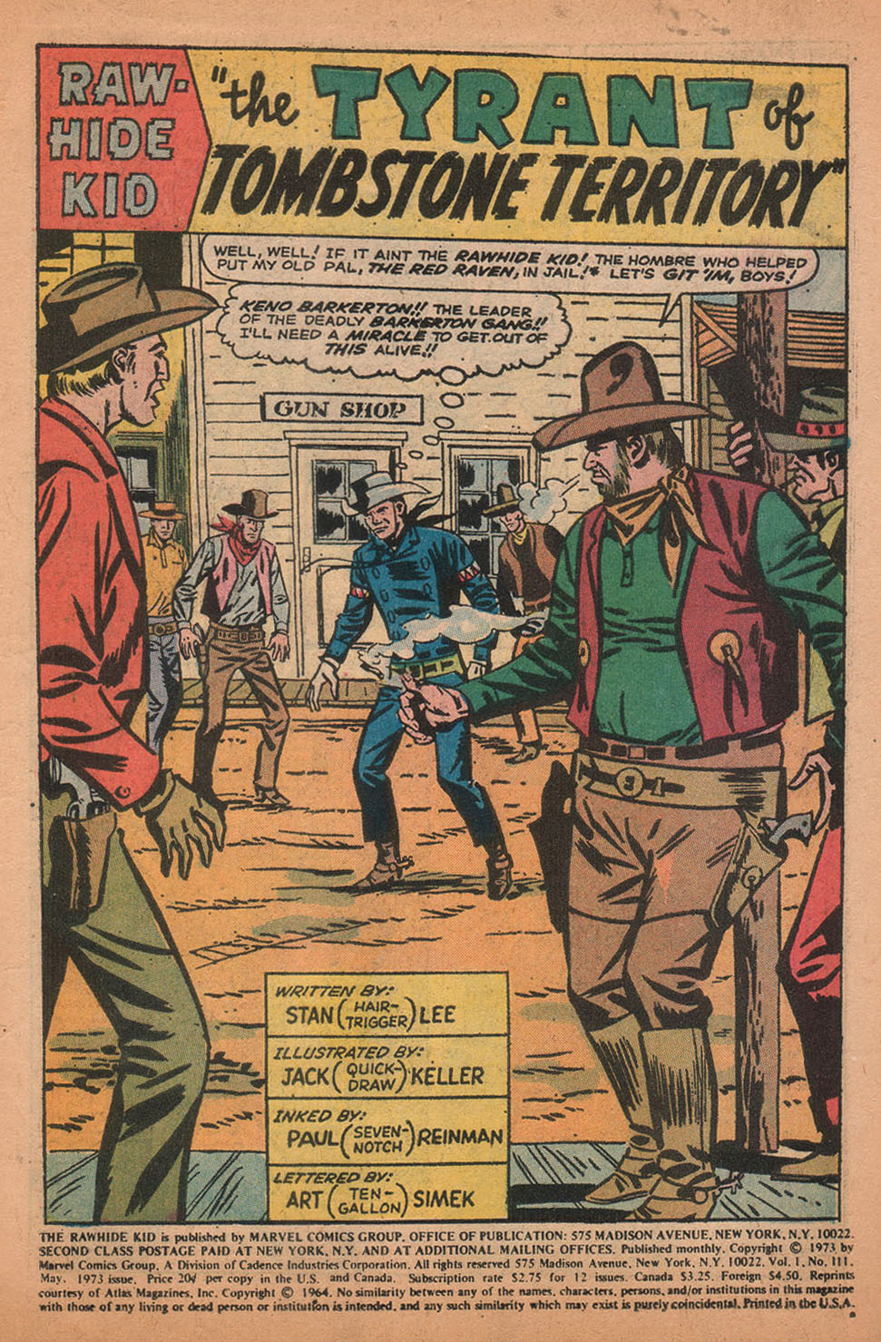 Read online The Rawhide Kid comic -  Issue #111 - 3