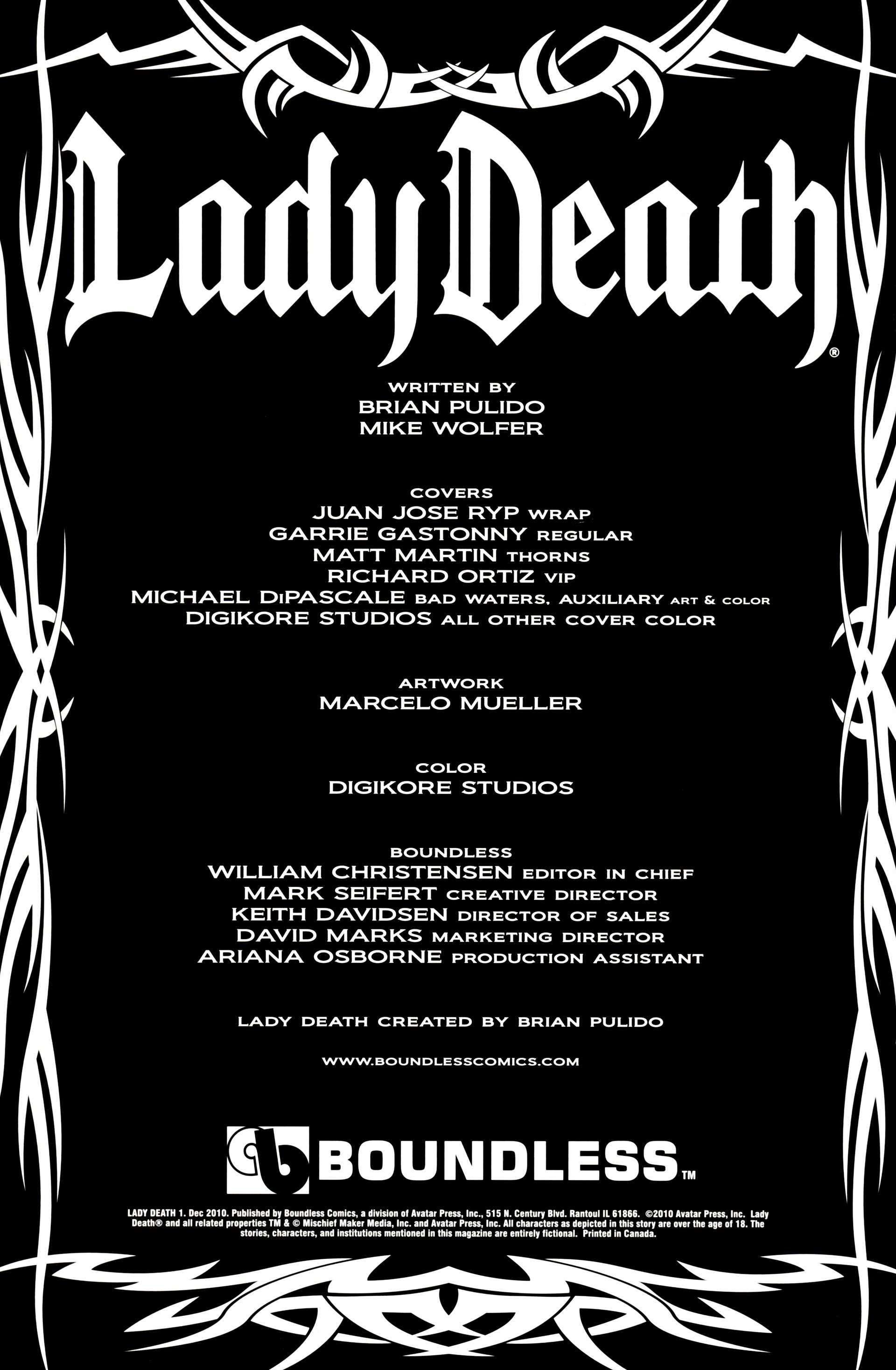Read online Lady Death (2010) comic -  Issue #1 - 2