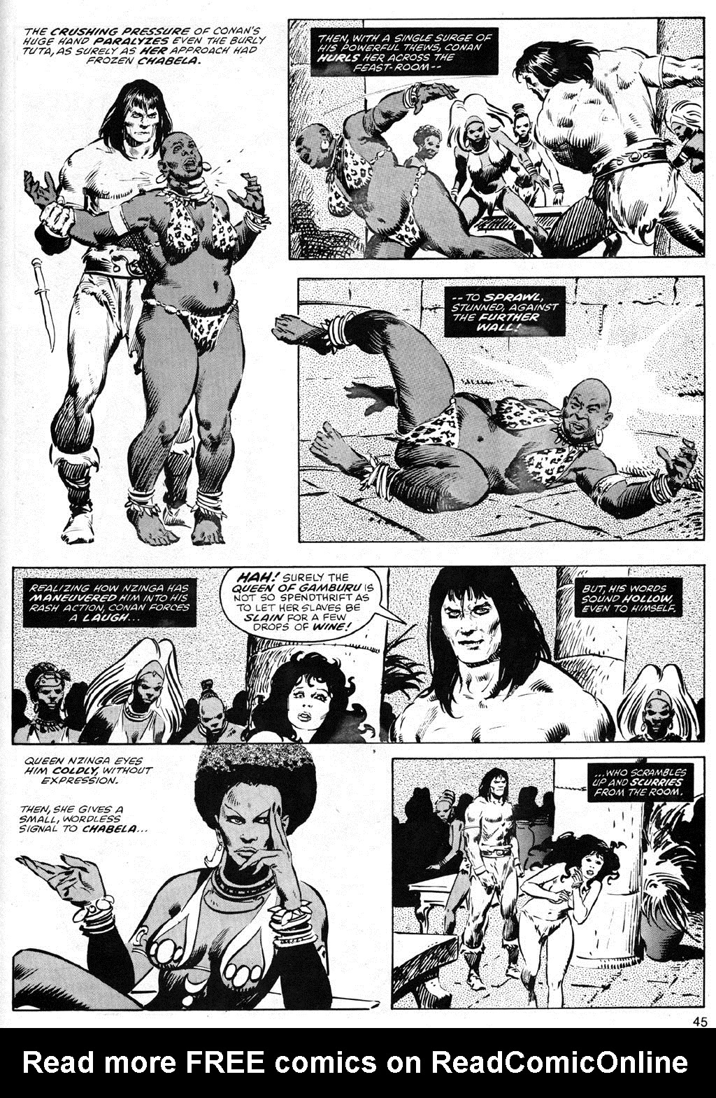 Read online The Savage Sword Of Conan comic -  Issue #41 - 45