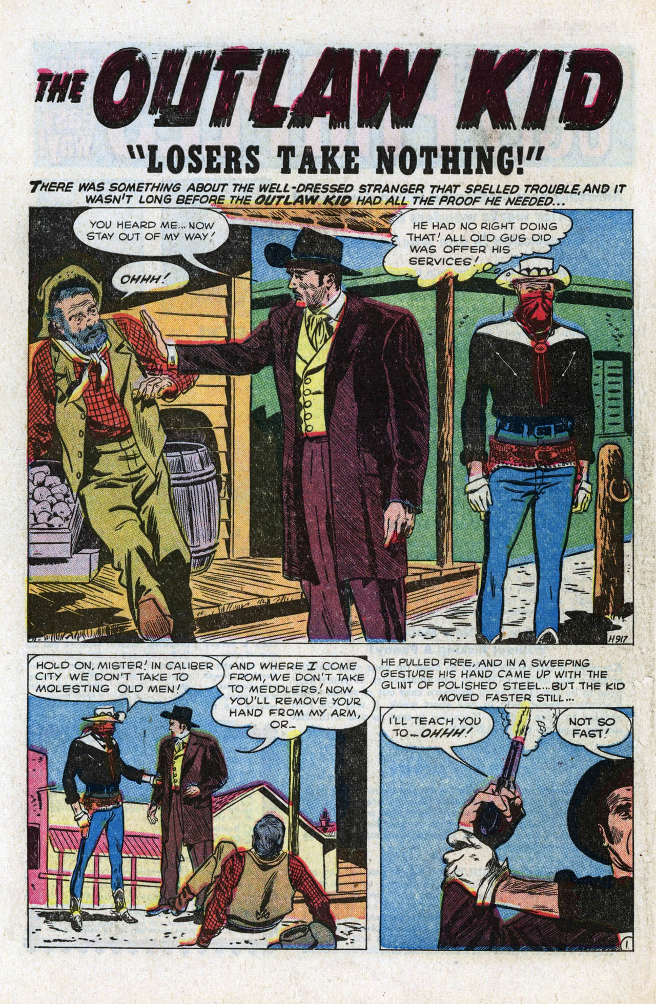Read online The Outlaw Kid (1954) comic -  Issue #11 - 10