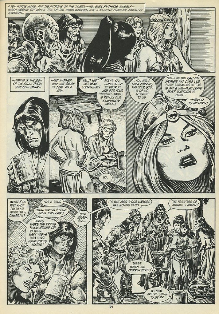 Read online The Savage Sword Of Conan comic -  Issue #198 - 23