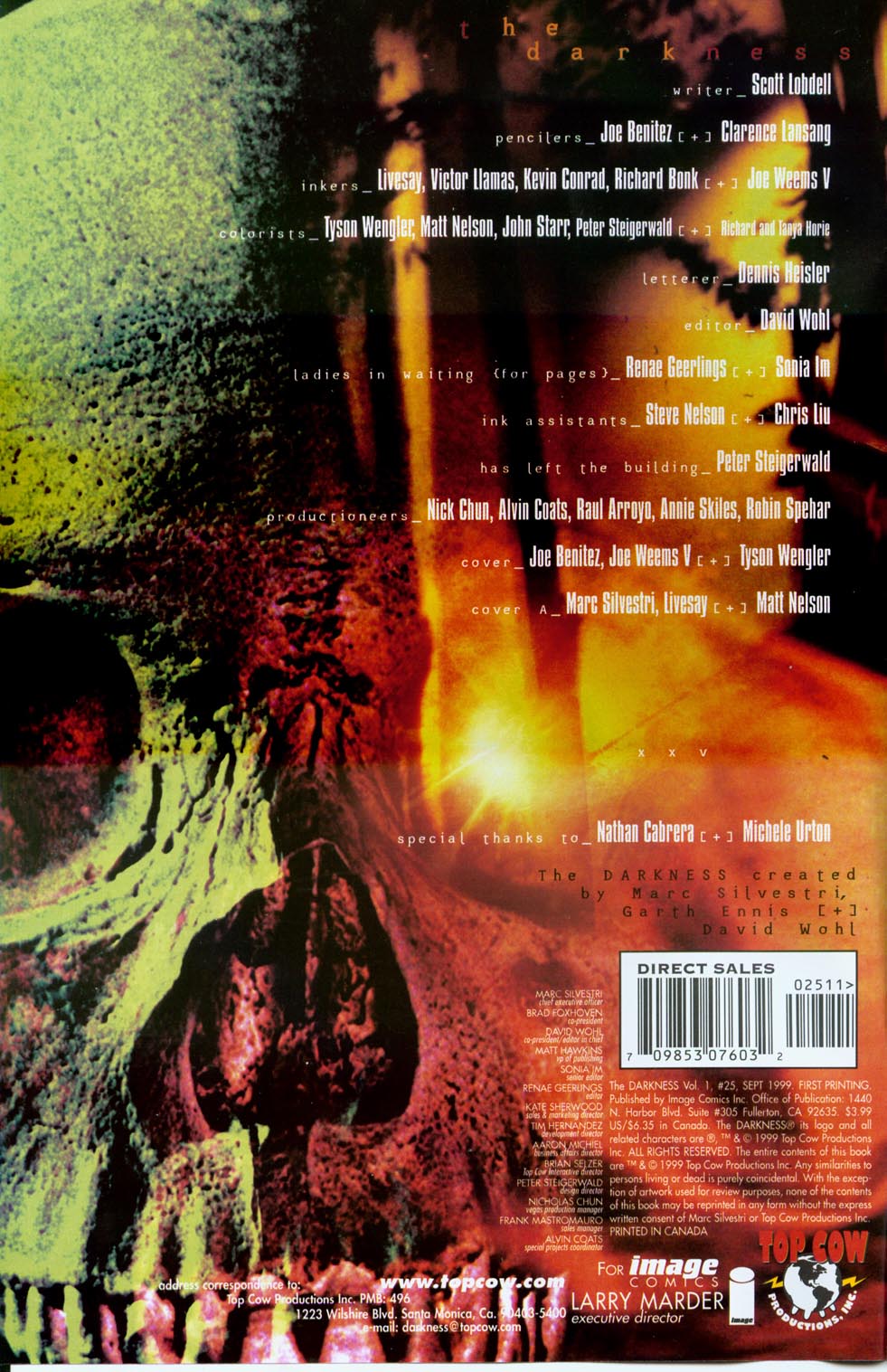 Read online The Darkness (1996) comic -  Issue #25 - 2