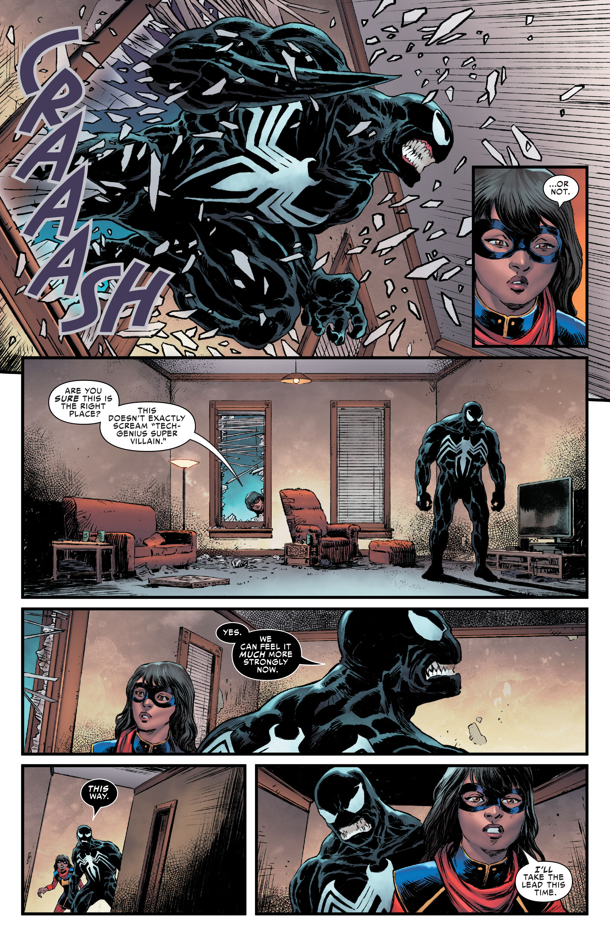Read online Ms. Marvel & Venom comic -  Issue #1 - 13