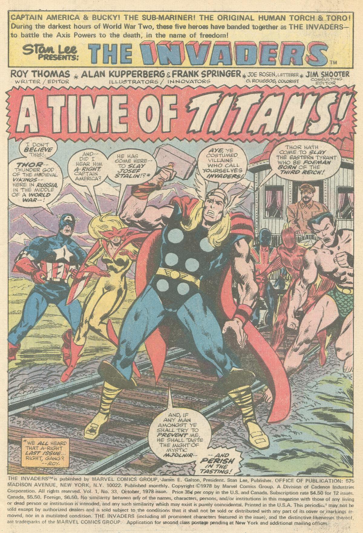 Read online The Invaders (1975) comic -  Issue #33 - 2