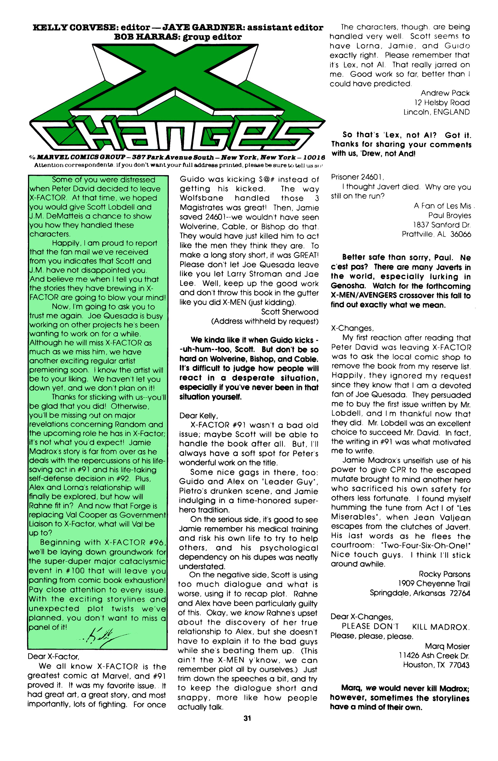 Read online X-Factor (1986) comic -  Issue #93 - 25