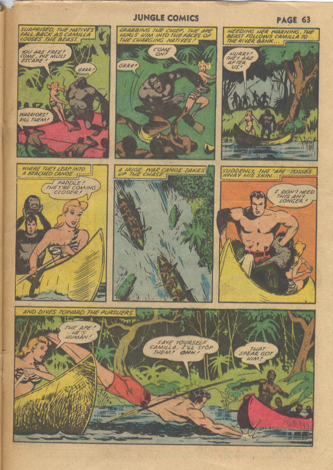 Read online Jungle Comics comic -  Issue #34 - 65