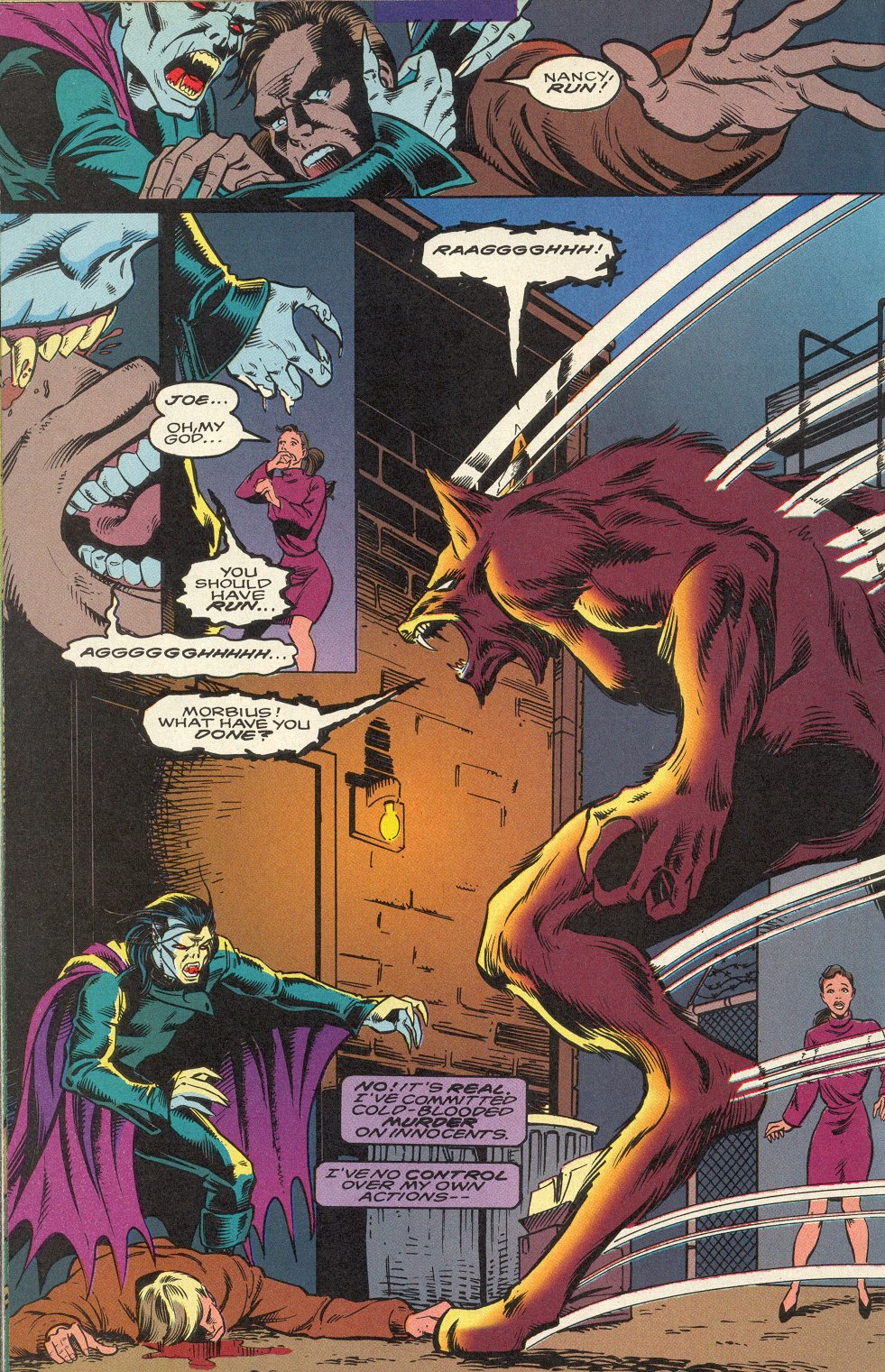 Read online Morbius: The Living Vampire (1992) comic -  Issue #14 - 16