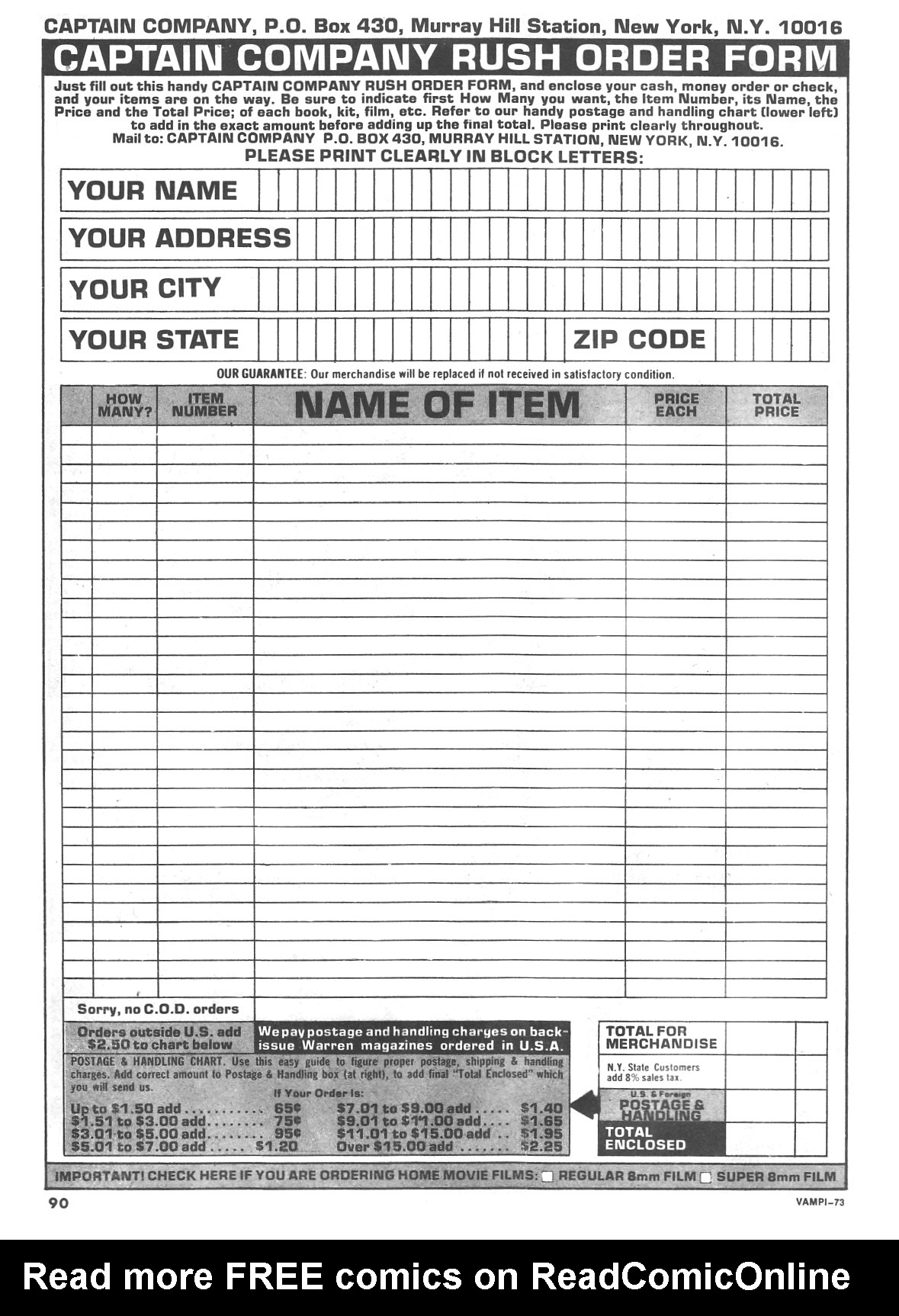 Read online Vampirella (1969) comic -  Issue #73 - 90