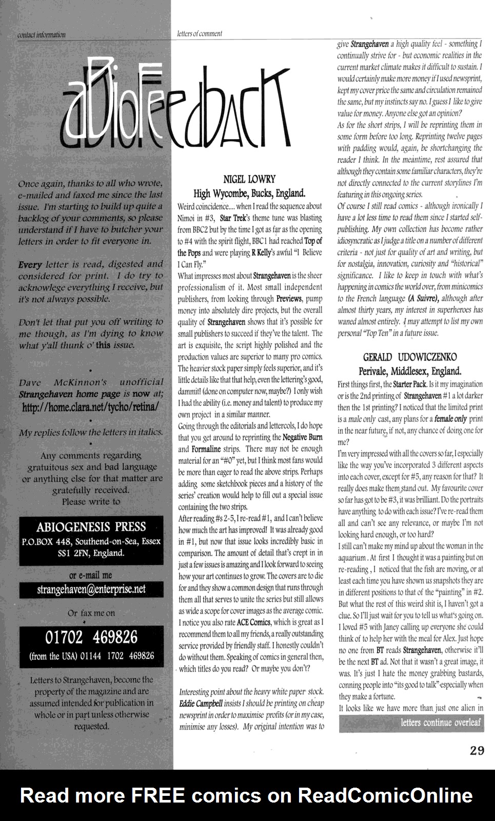 Read online Strangehaven comic -  Issue #7 - 29